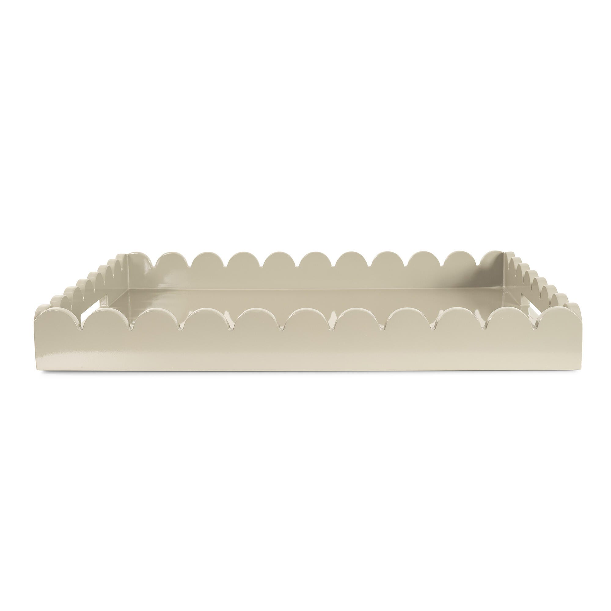 Howard Elliott The Riviera Decorative Tray, Taupe, large