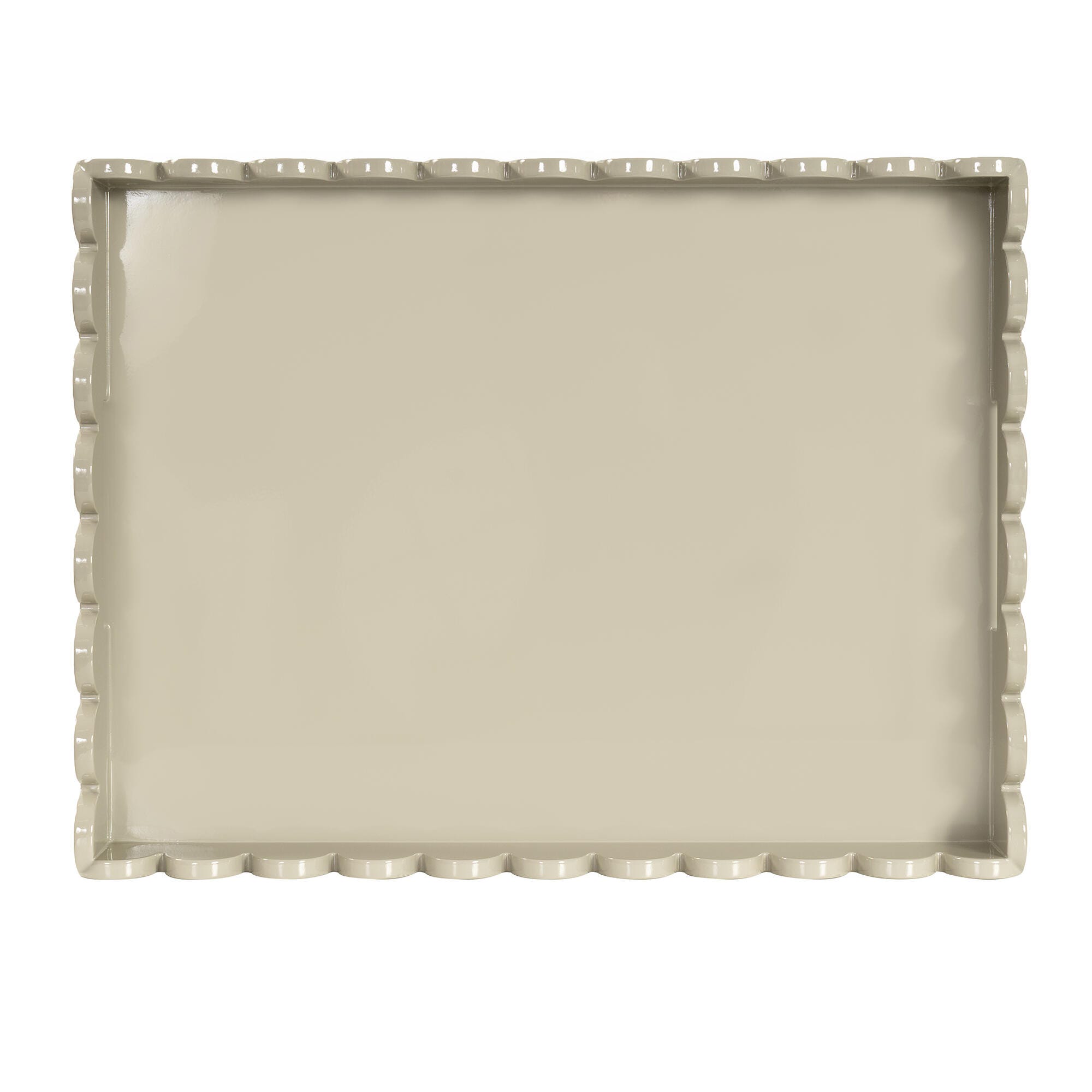 Howard Elliott The Riviera Decorative Tray, Taupe, large