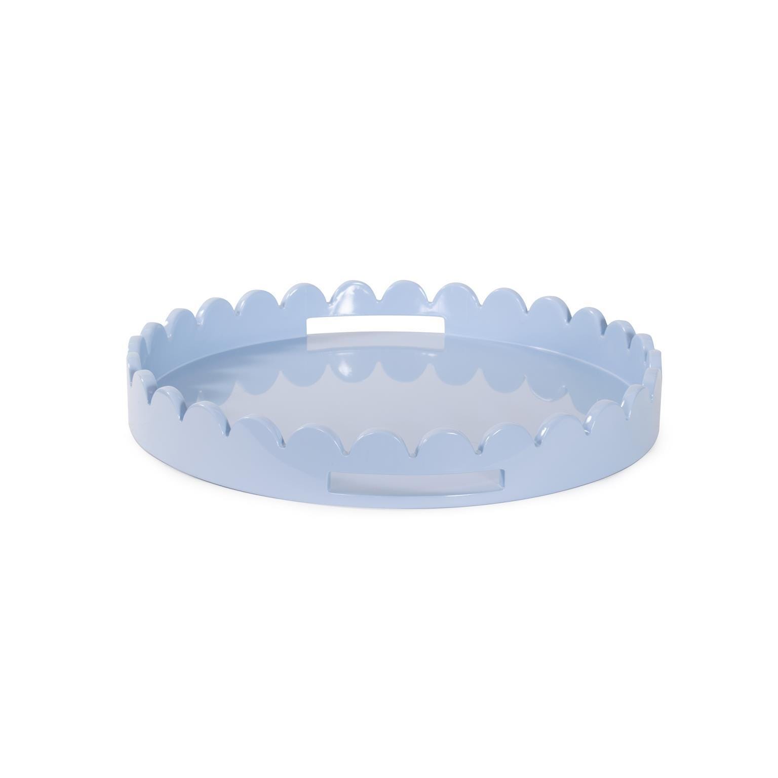 Howard Elliott The Riviera Stylish Decorative Tray, Light Blue/Gray, large