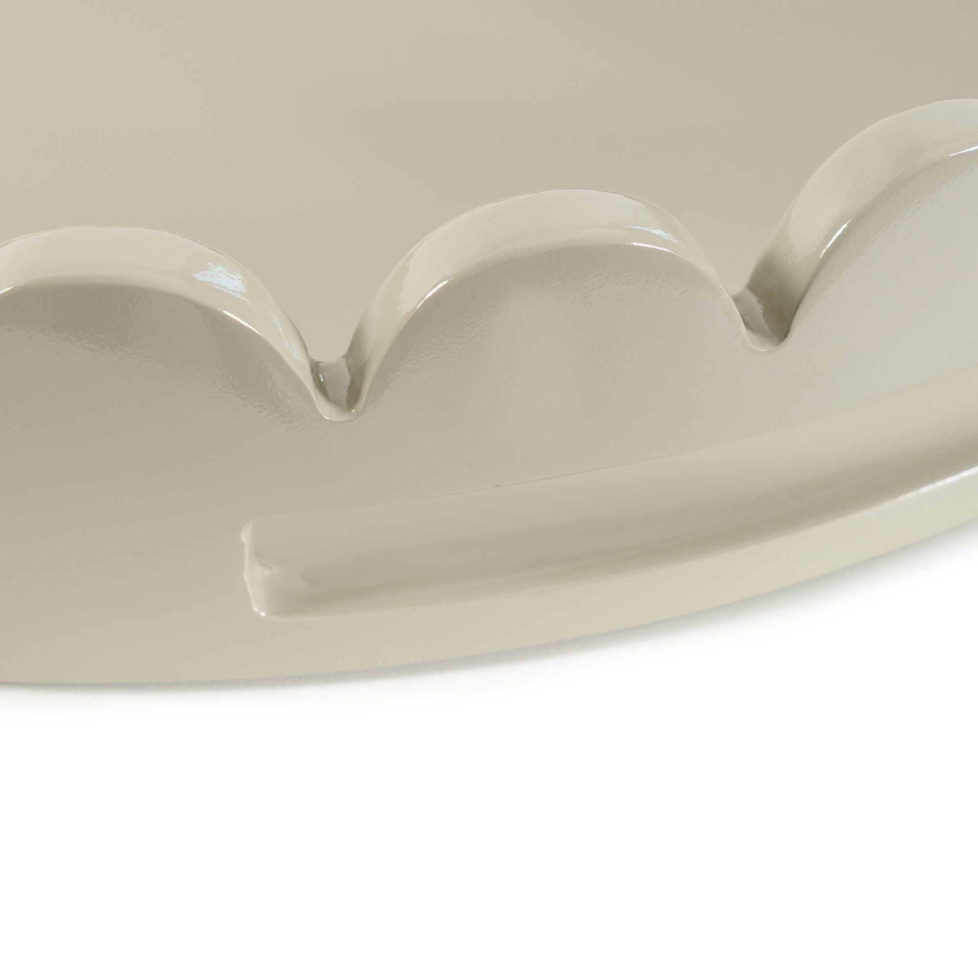 Howard Elliott The Riviera Stylish Decorative Tray, Taupe, large
