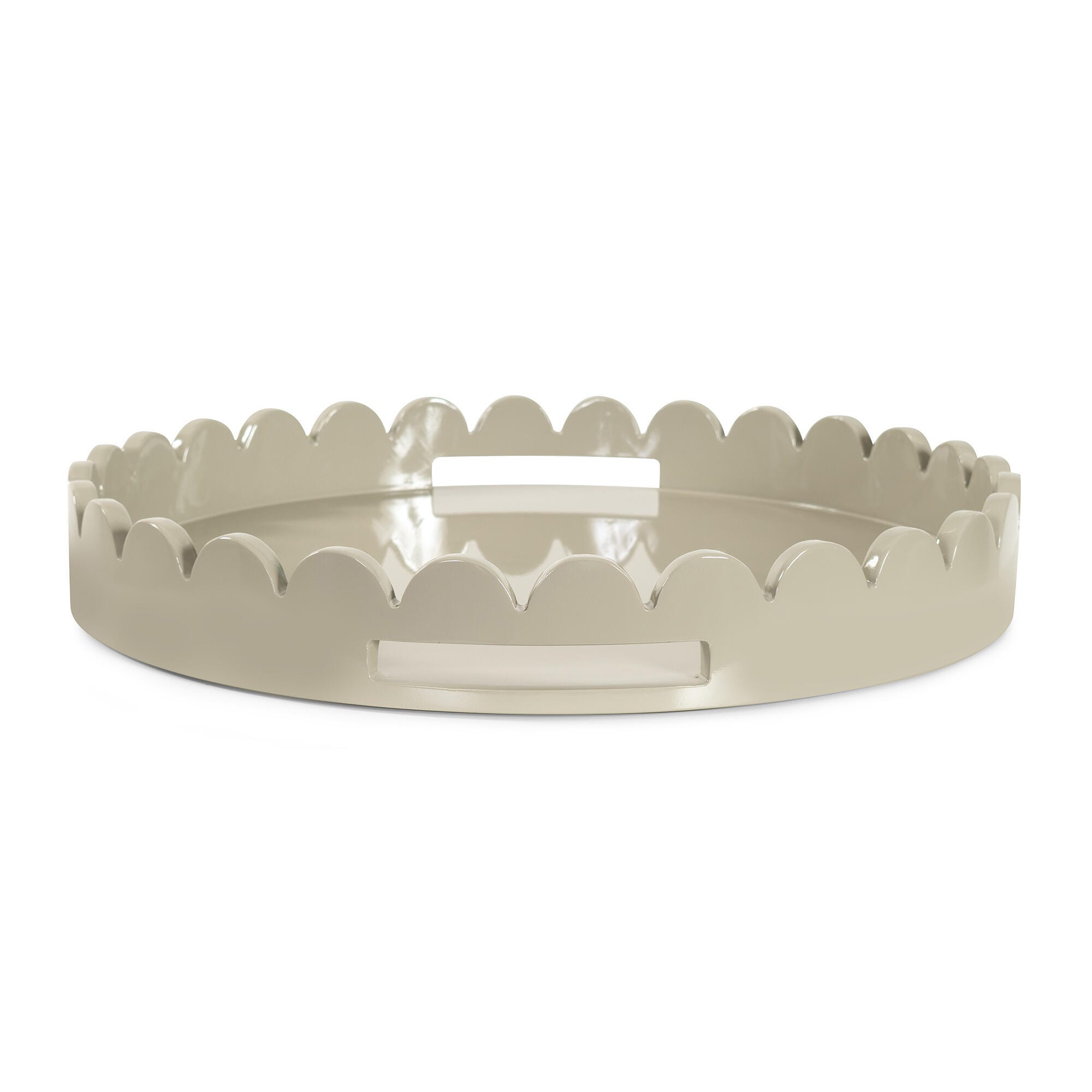 Howard Elliott The Riviera Stylish Decorative Tray, Taupe, large