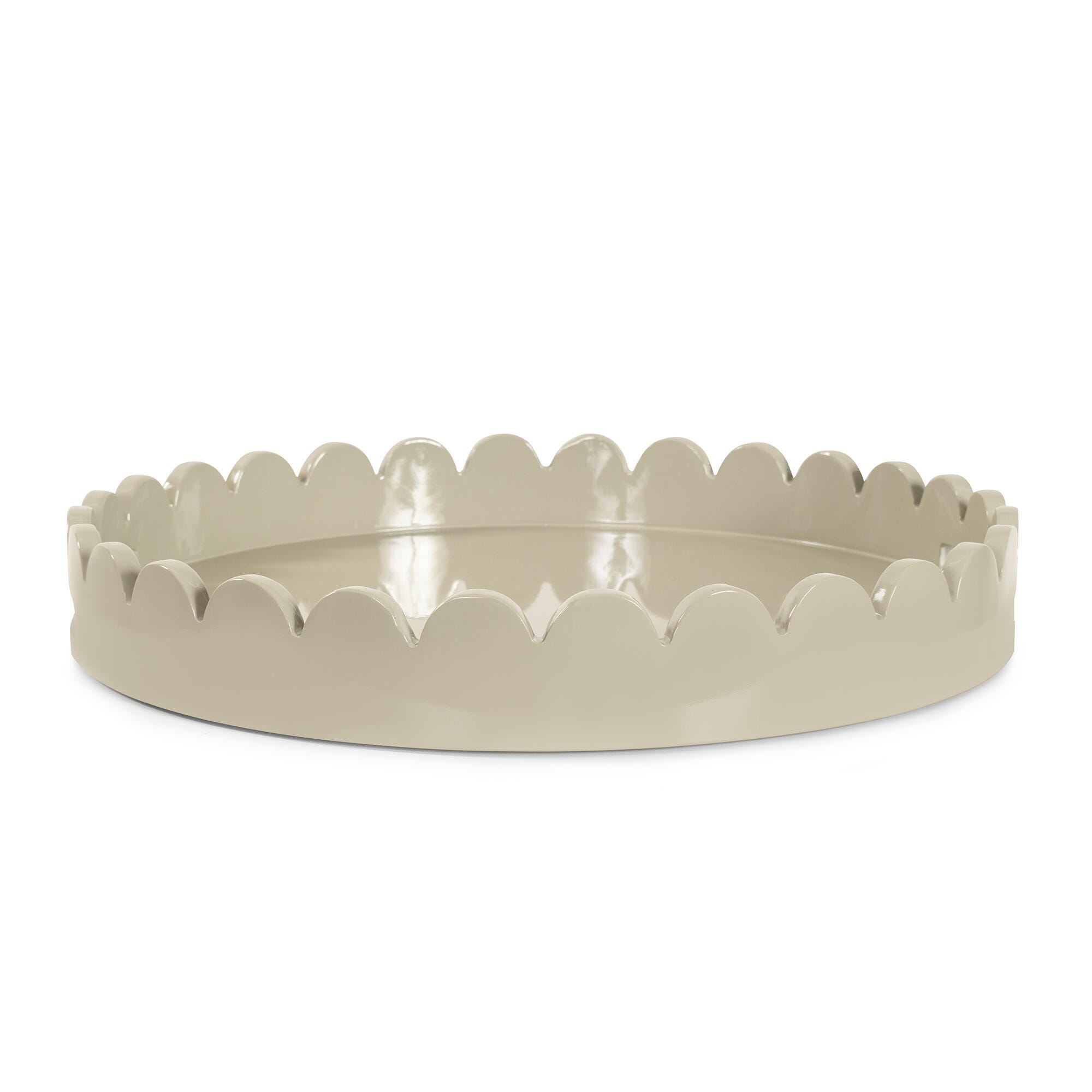 Howard Elliott The Riviera Stylish Decorative Tray, Taupe, large