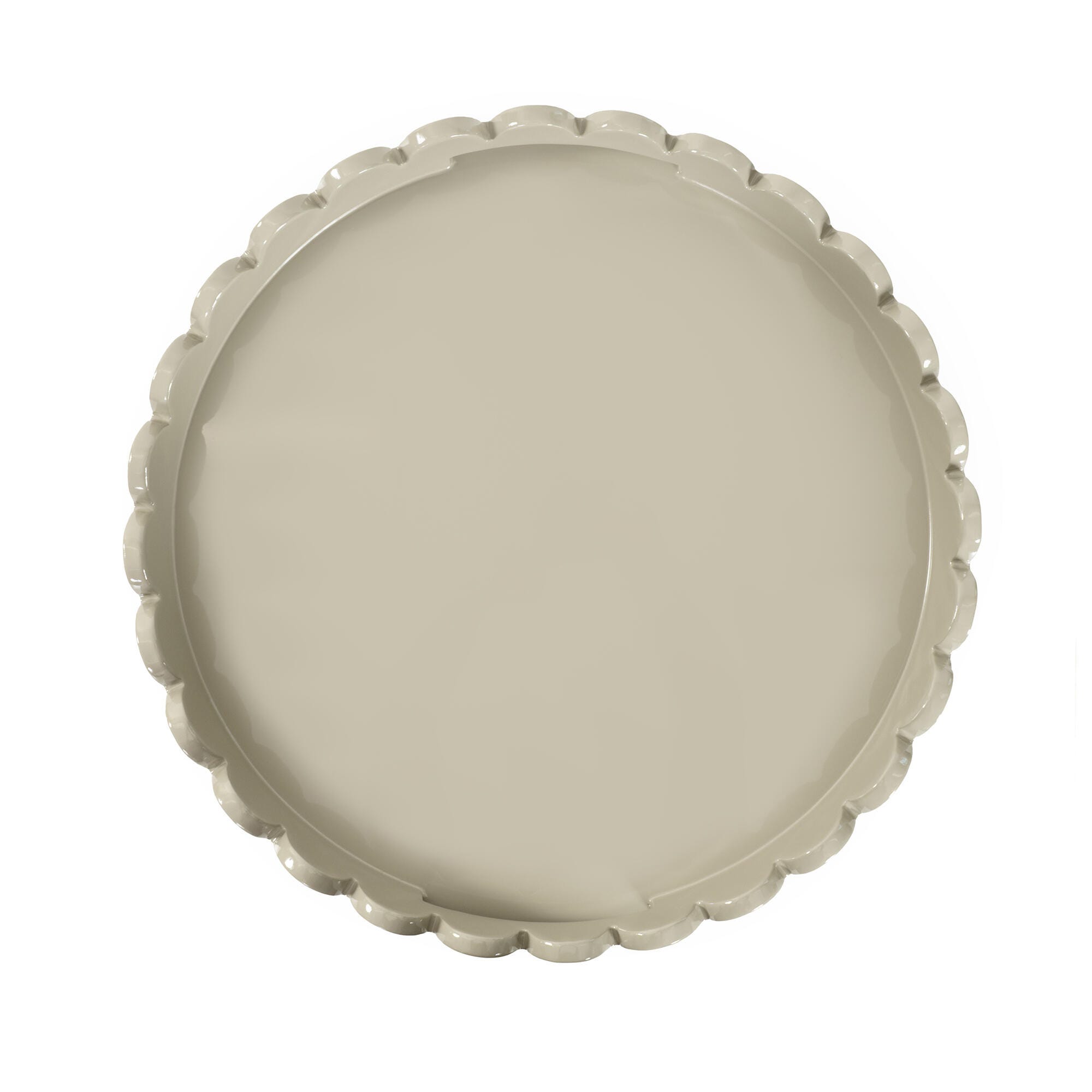 Howard Elliott The Riviera Stylish Decorative Tray, Taupe, large