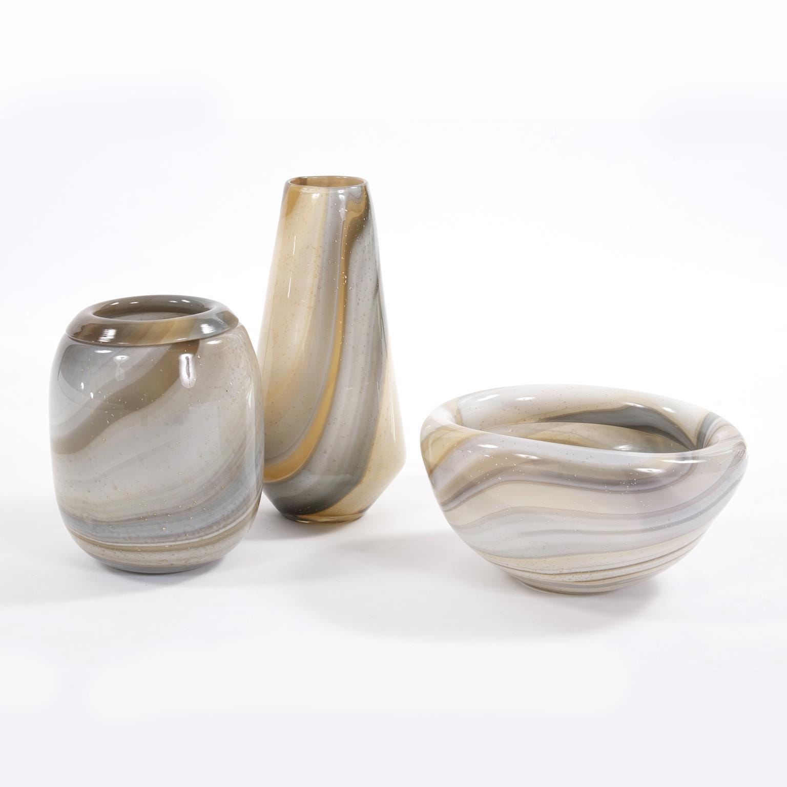 Howard Elliott The Sand Art Glass Collection Decorative Bowl, , large