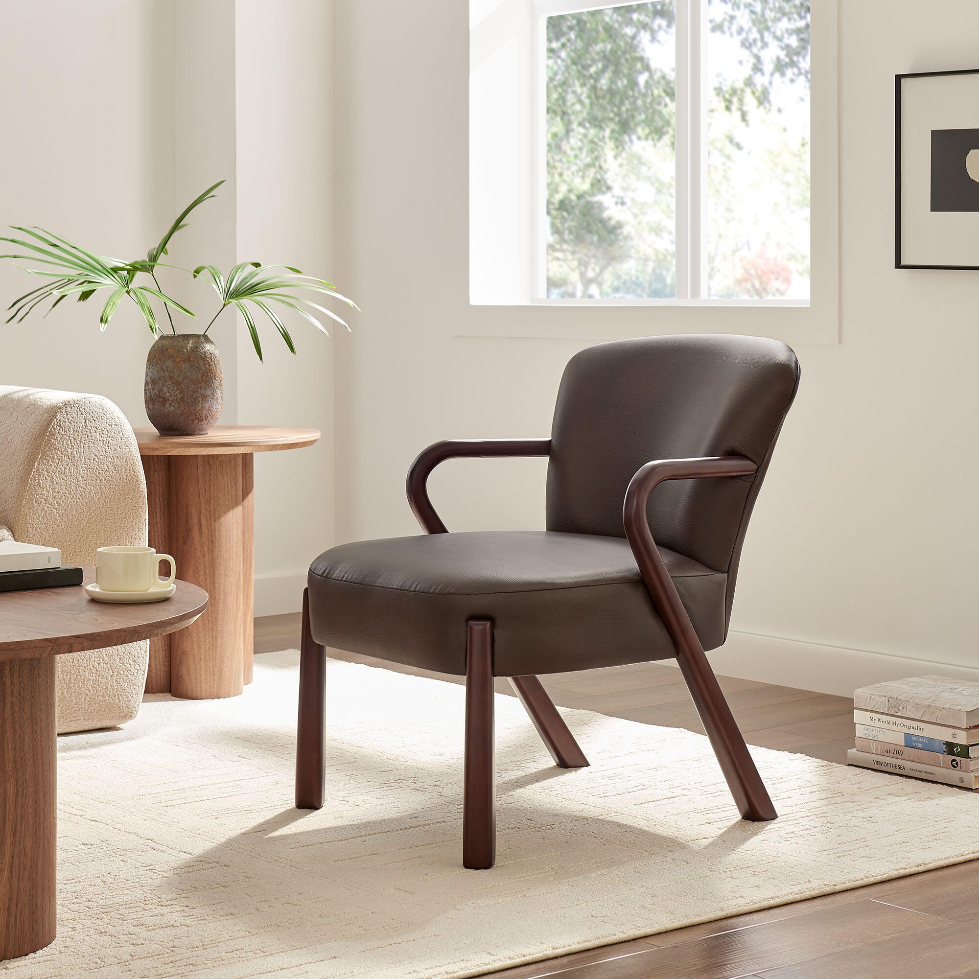 Modway Arden Accent Armchair, Espresso, large