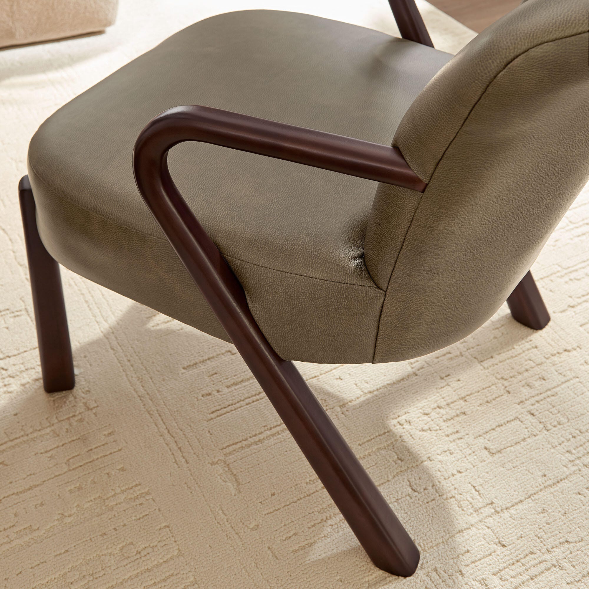 Modway Arden Accent Armchair, Mushroom, large