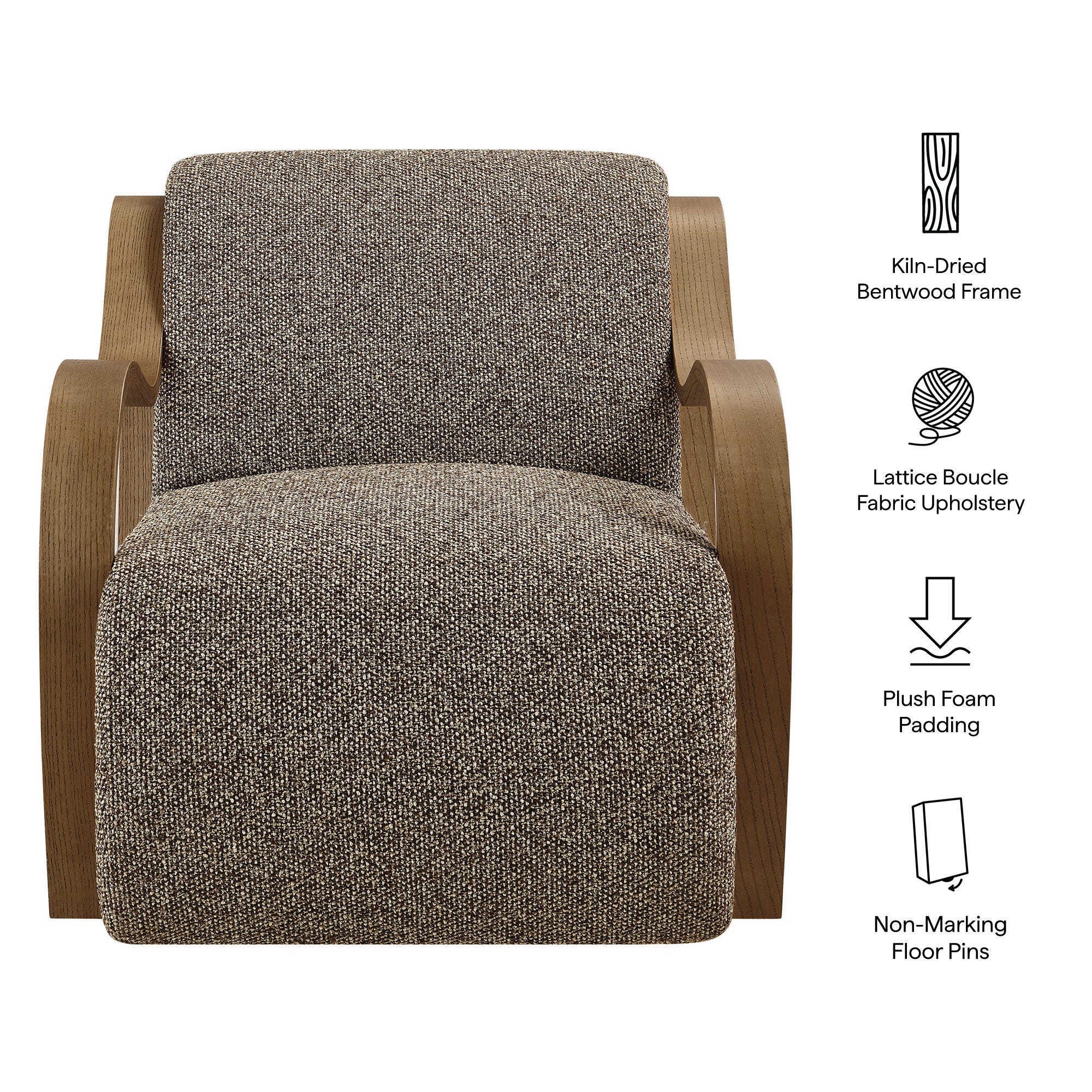 Modway Atrium Accent Armchair, Earth, large