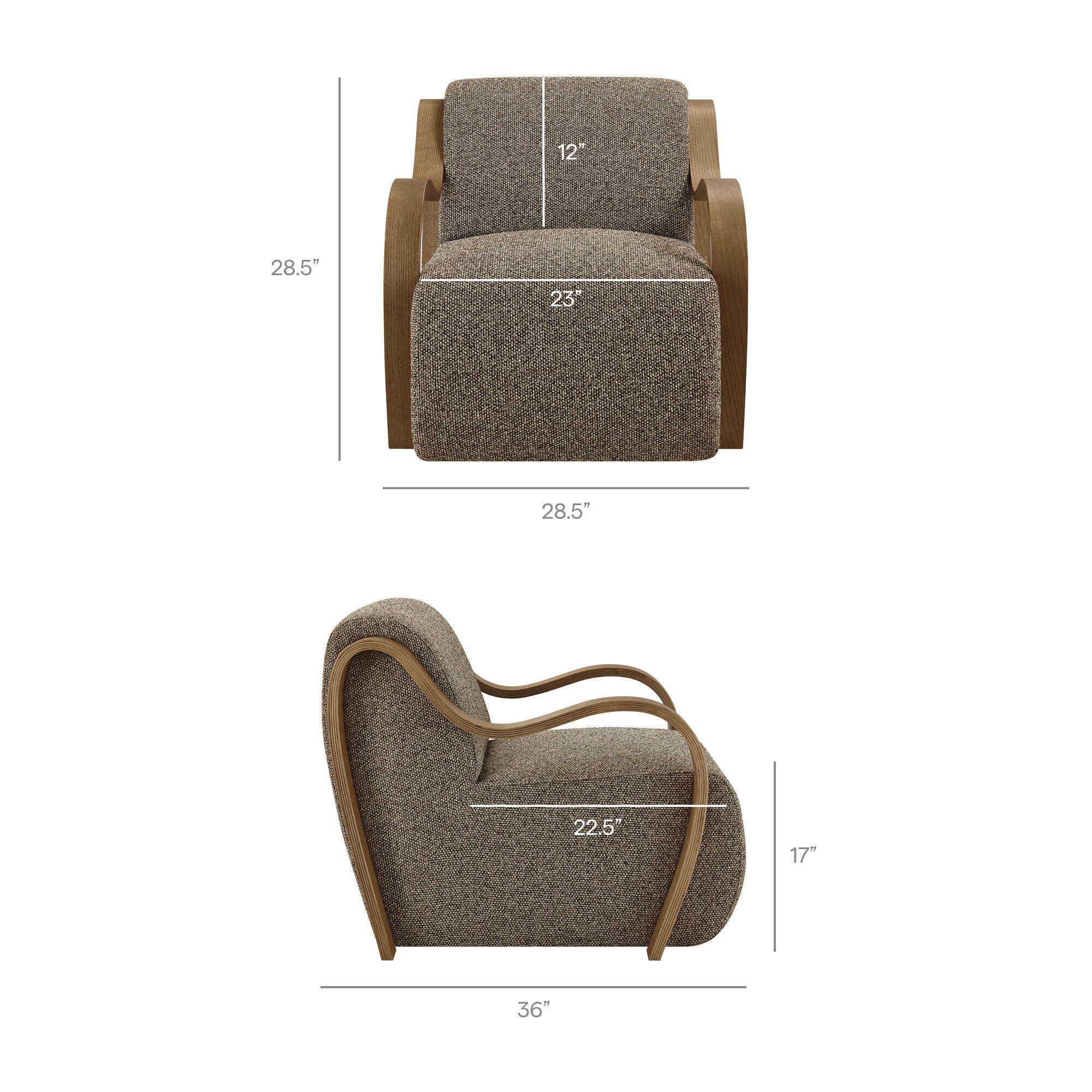 Modway Atrium Accent Armchair, Earth, large