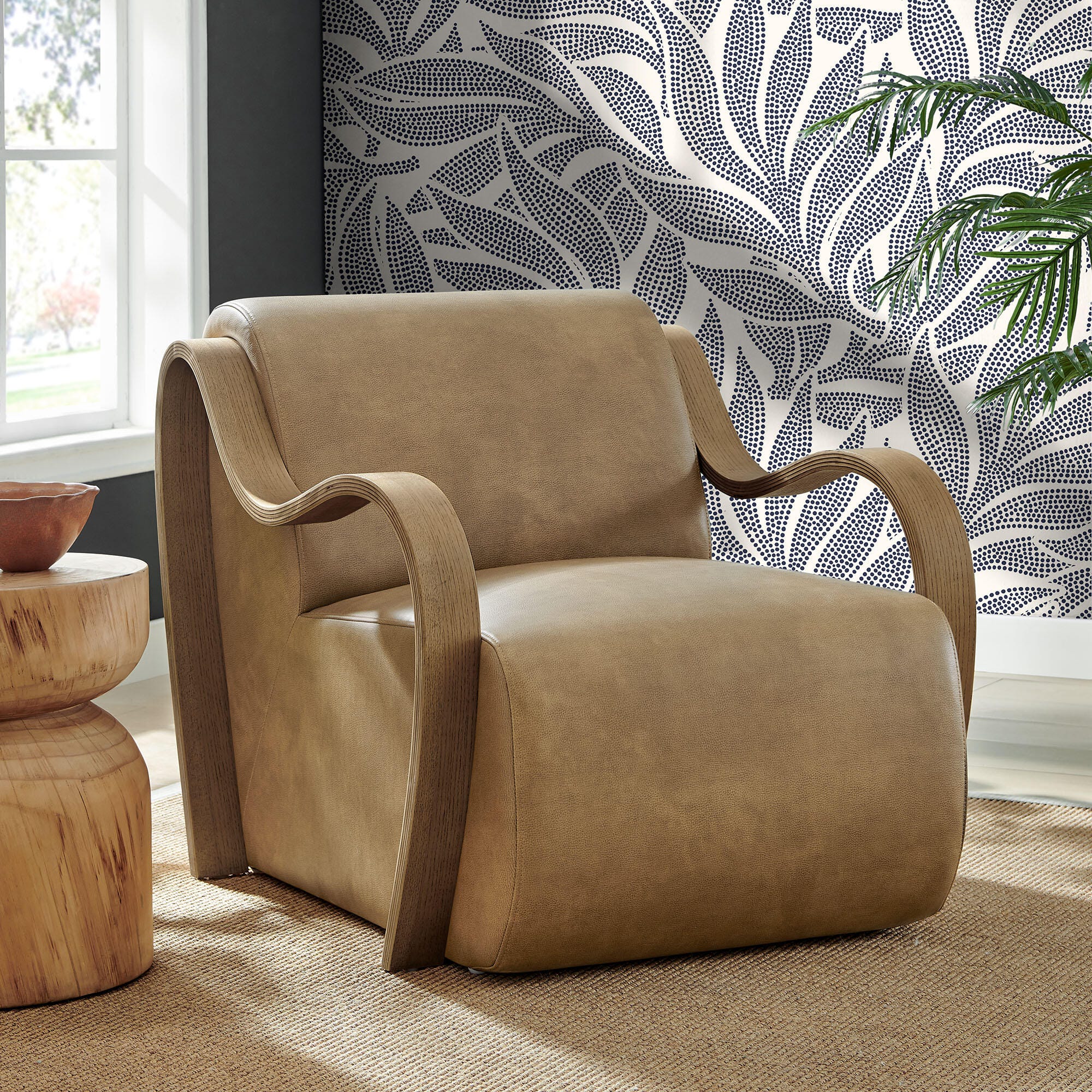 Modway Atrium Accent Chair, Toast, rollover