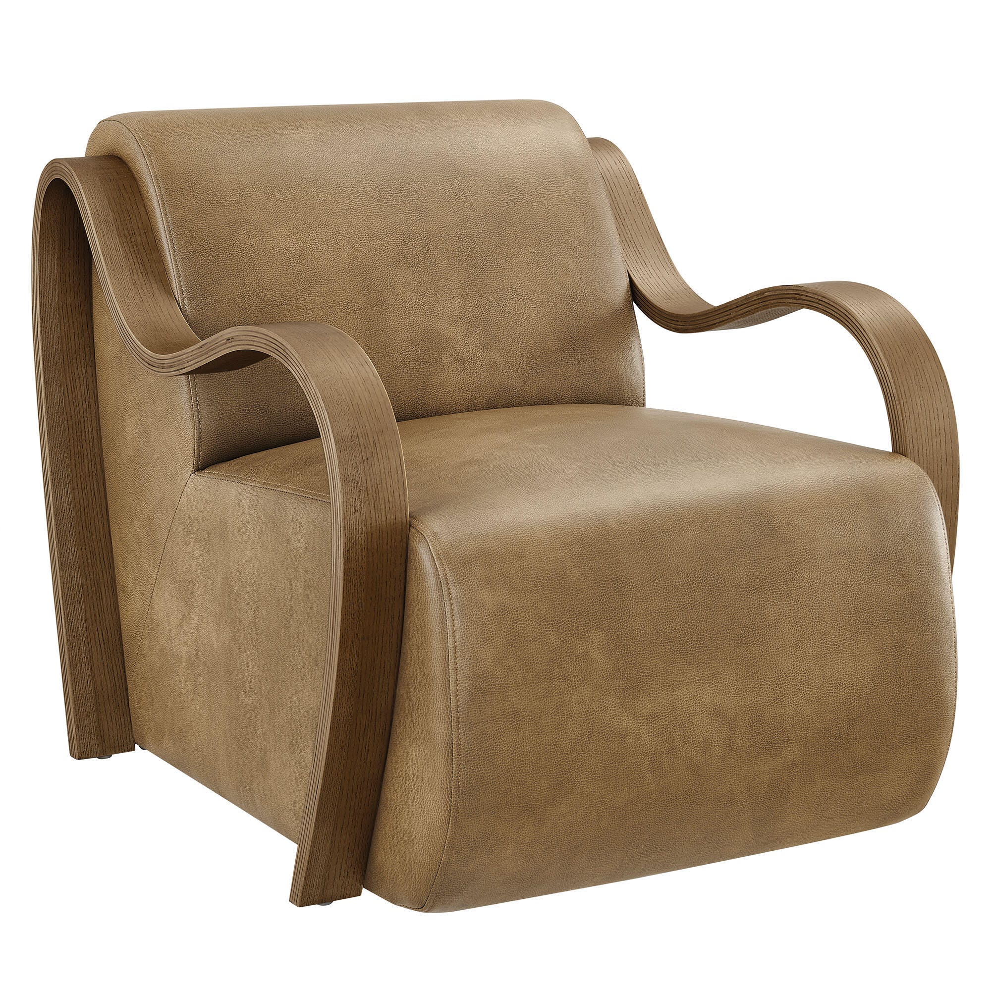 Modway Atrium Accent Chair, Toast, large