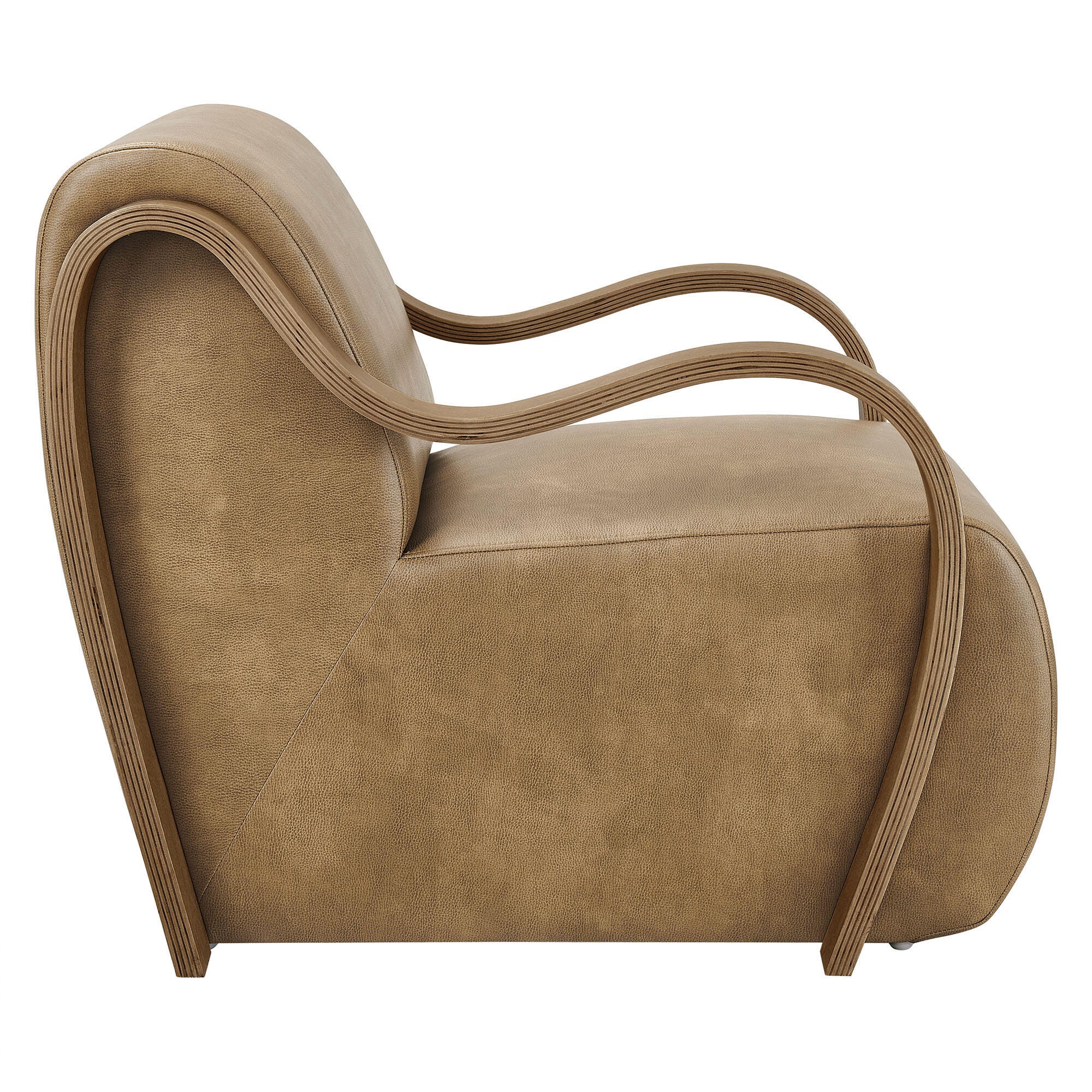 Modway Atrium Accent Chair, Toast, large