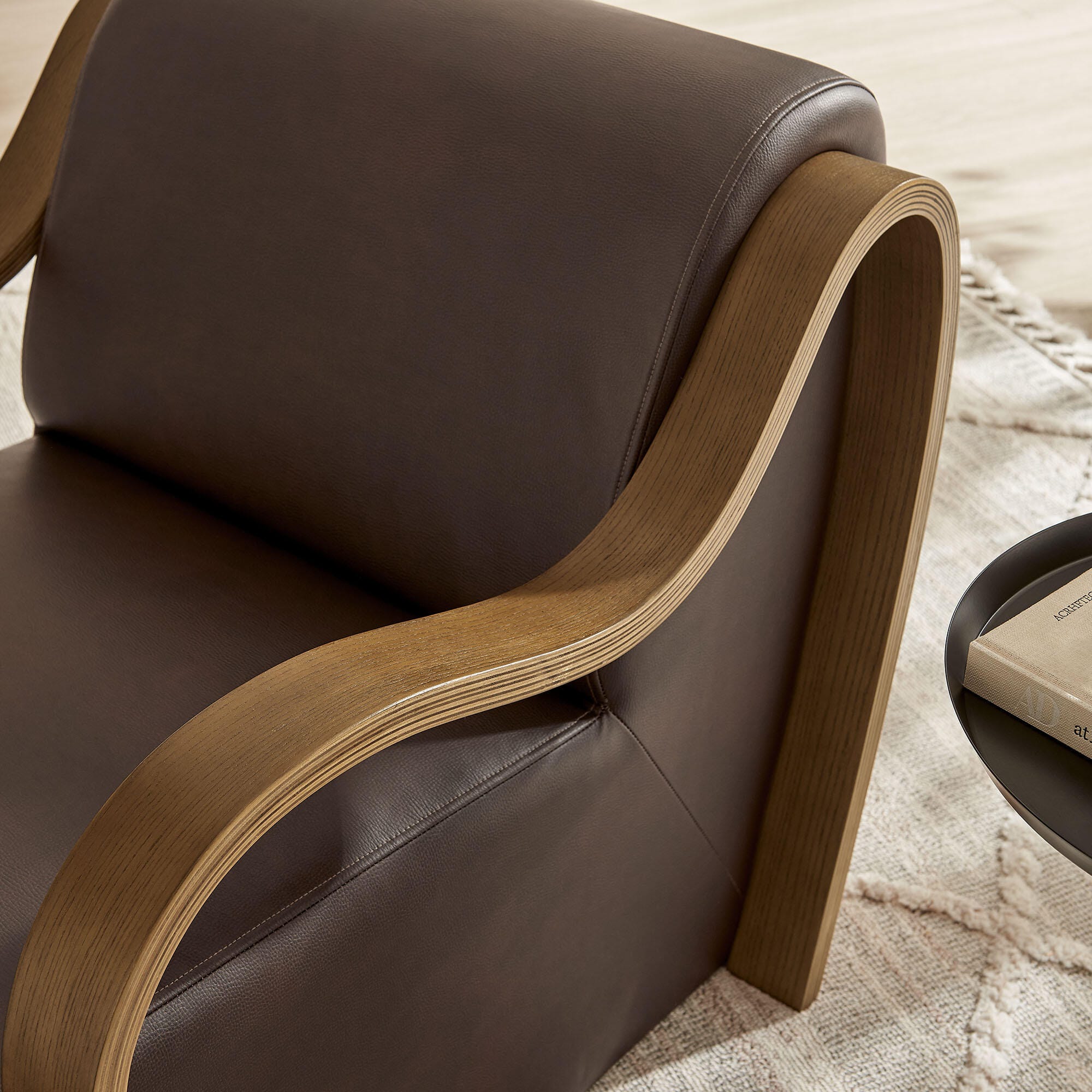 Modway Atrium Accent Chair, Espresso, large