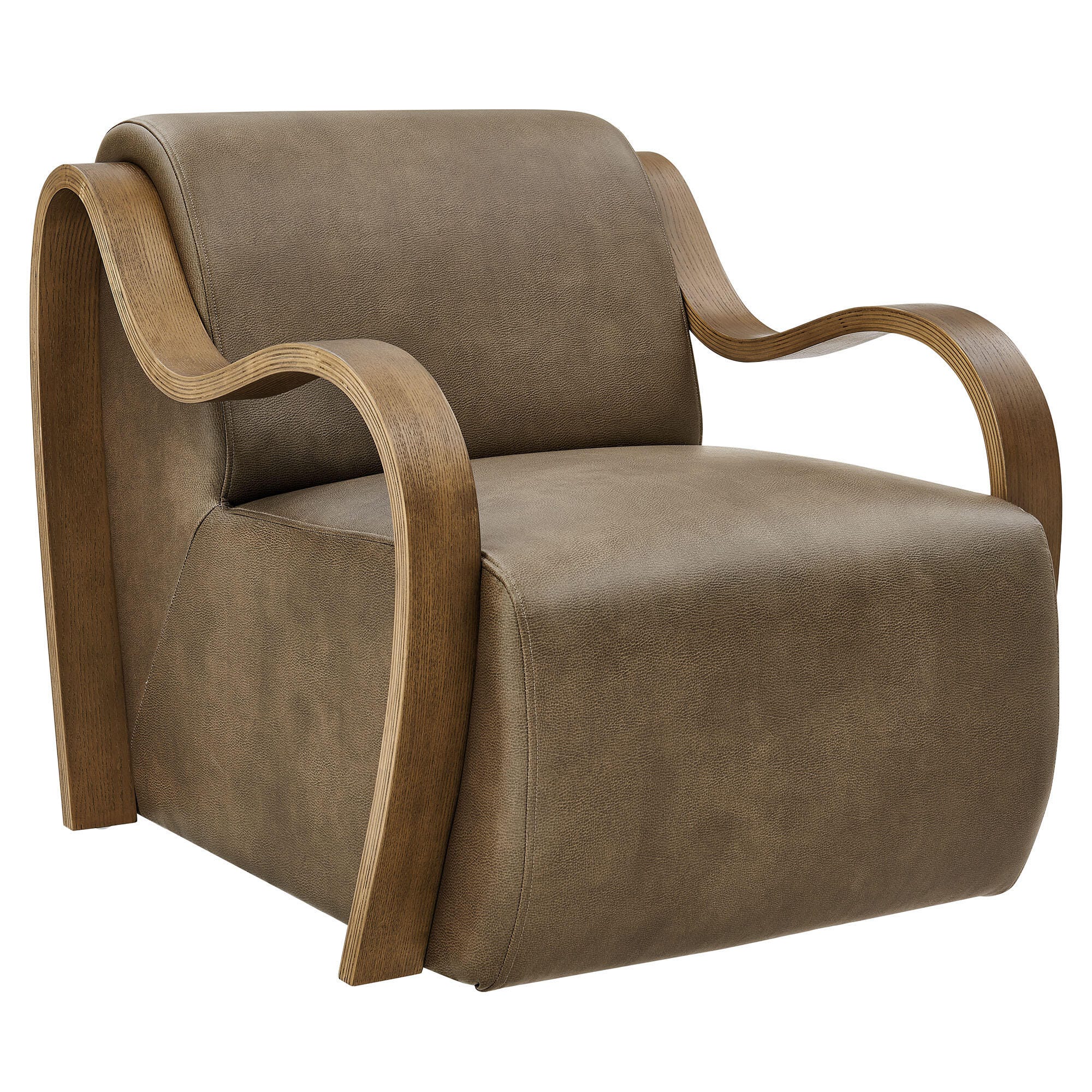 Modway Atrium Accent Chair, Mushroom, large