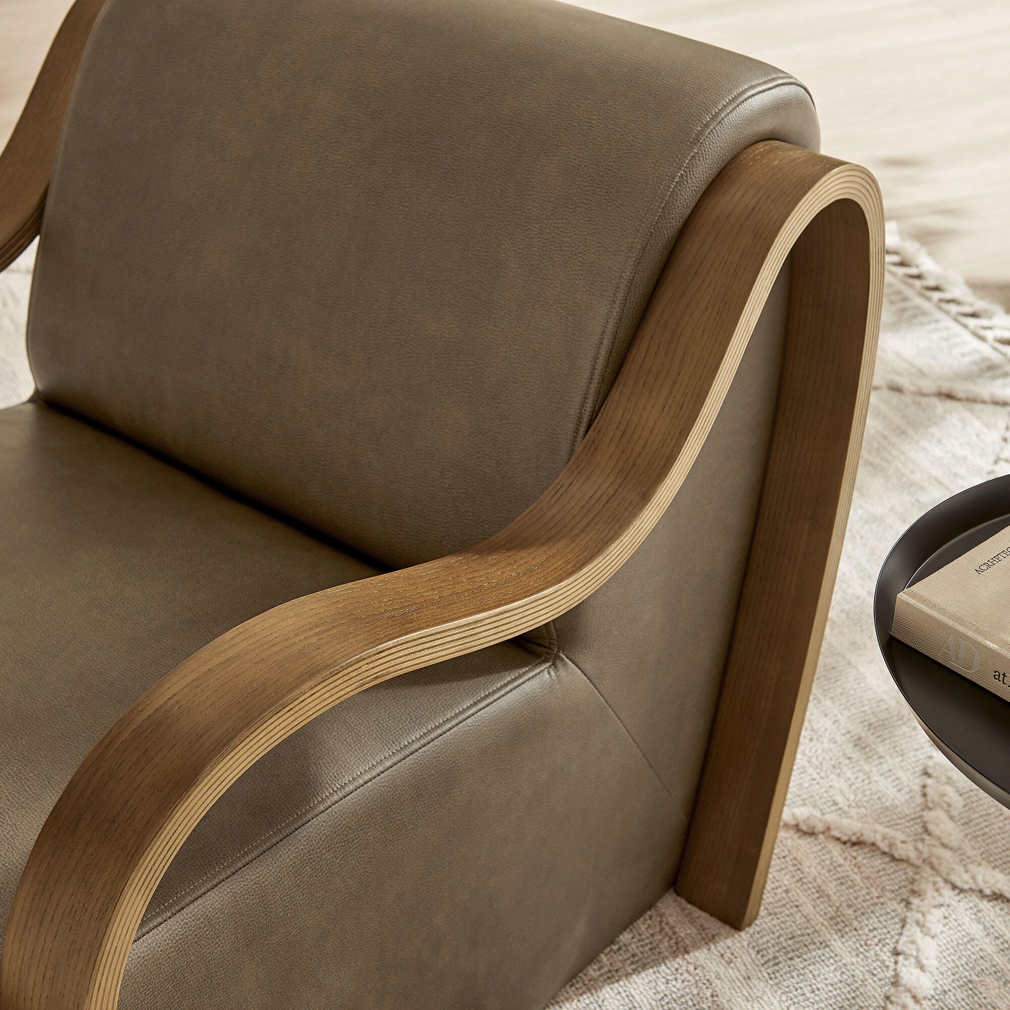 Modway Atrium Accent Chair, Mushroom, large
