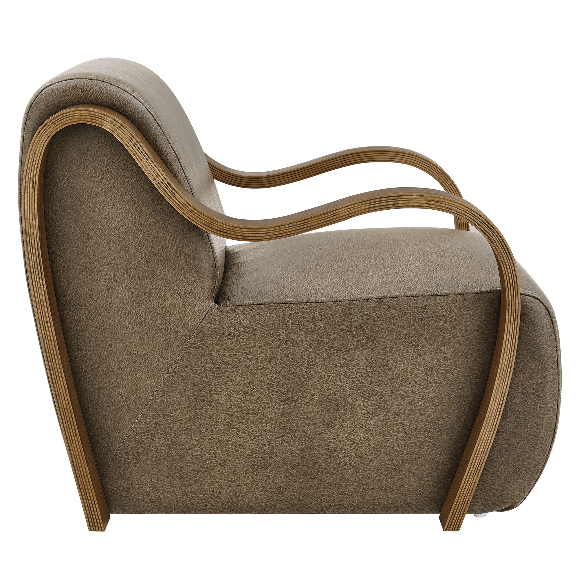 Modway Atrium Accent Chair, Mushroom, large