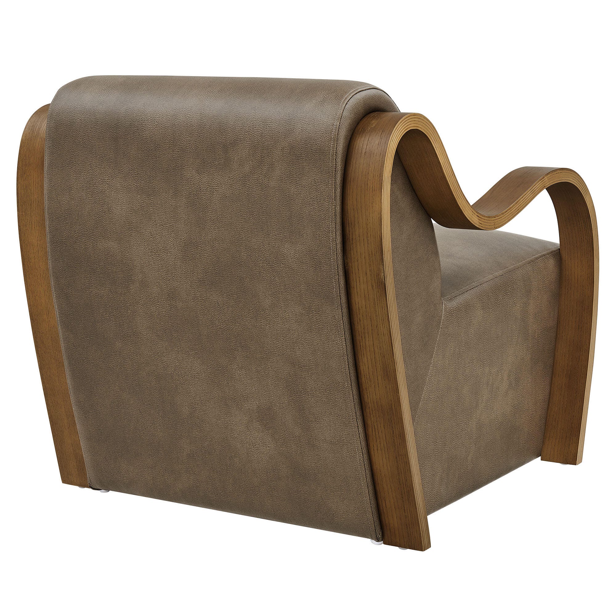 Modway Atrium Accent Chair, Mushroom, large