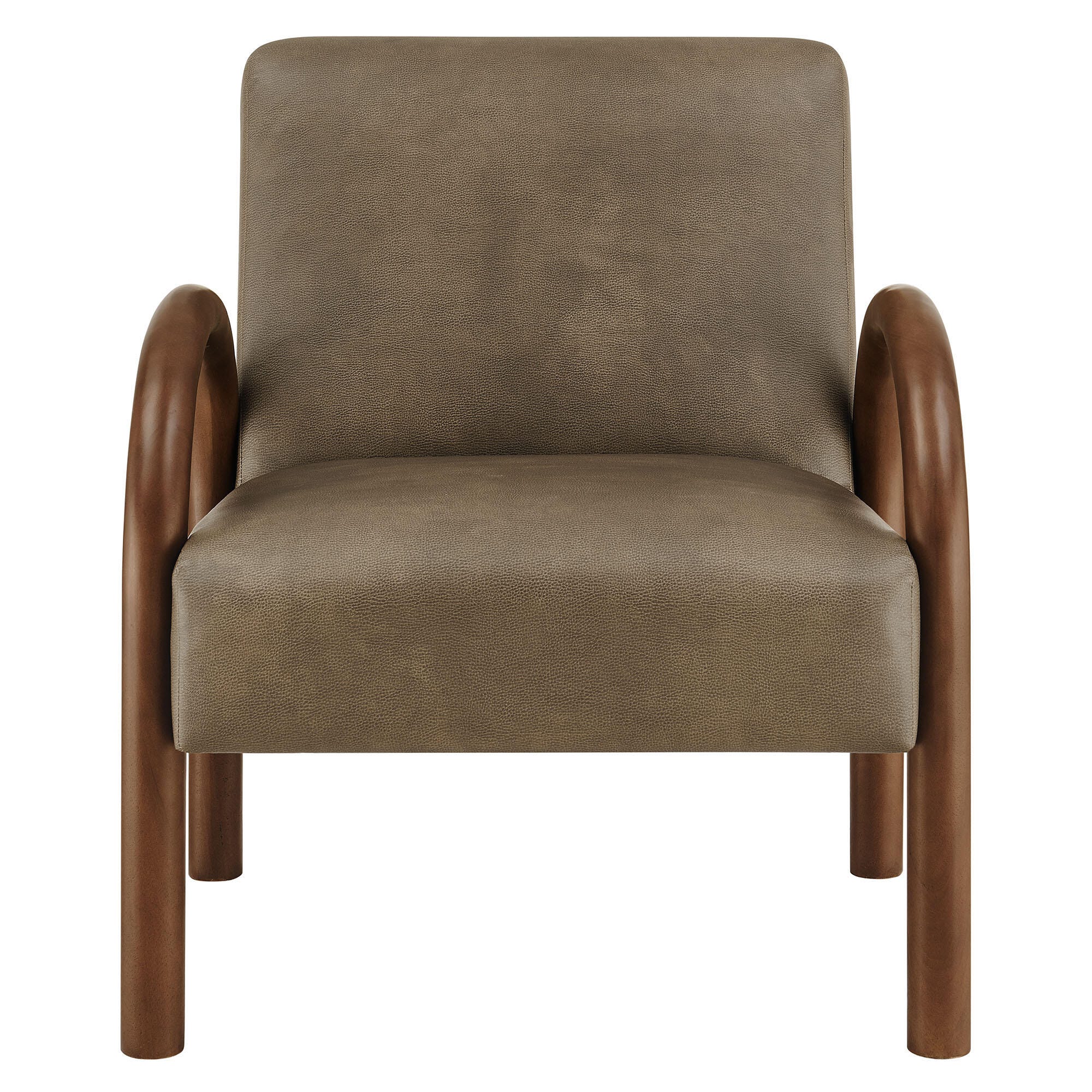 Modway Lunet Accent Chair, Mushroom, large
