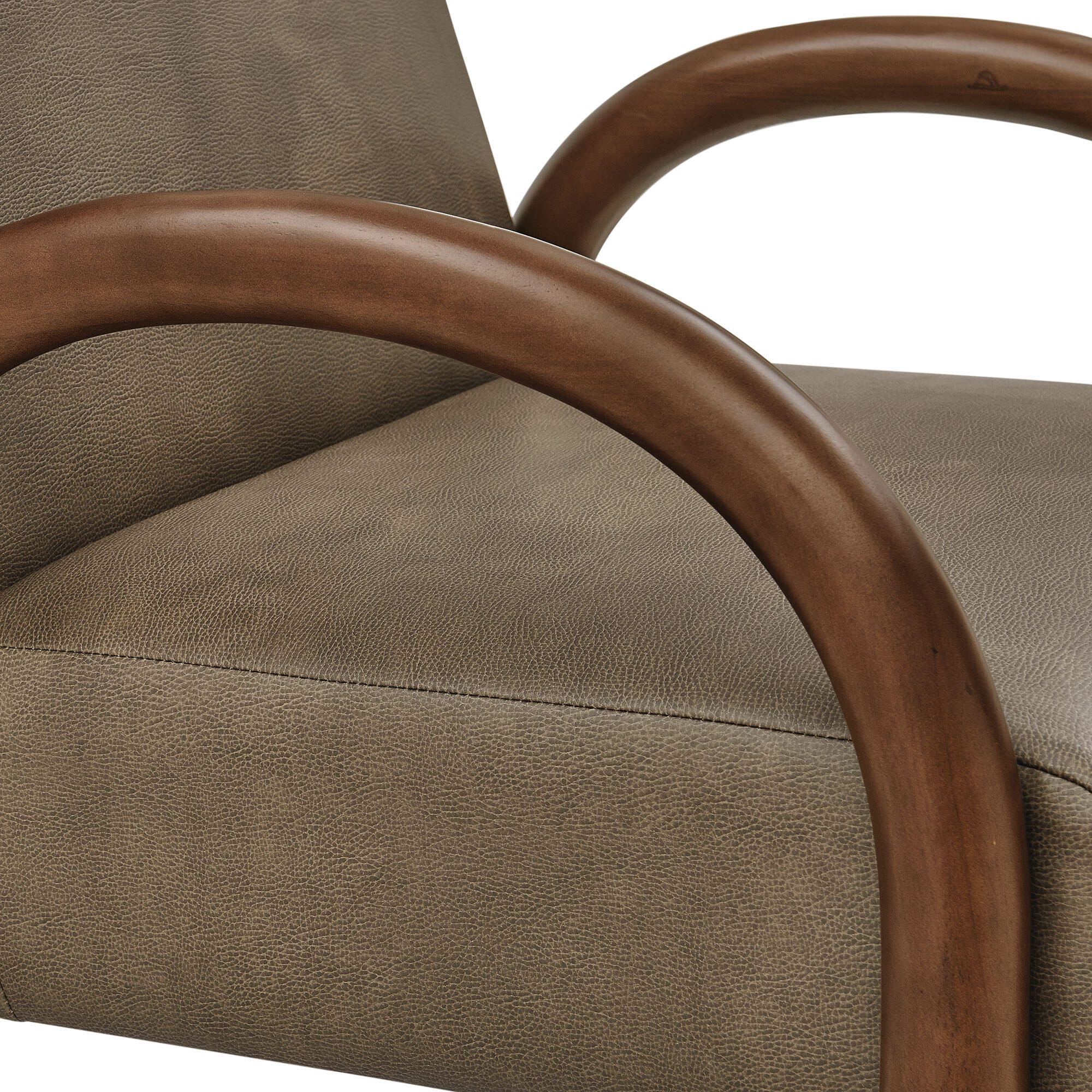 Modway Lunet Accent Chair, Mushroom, large