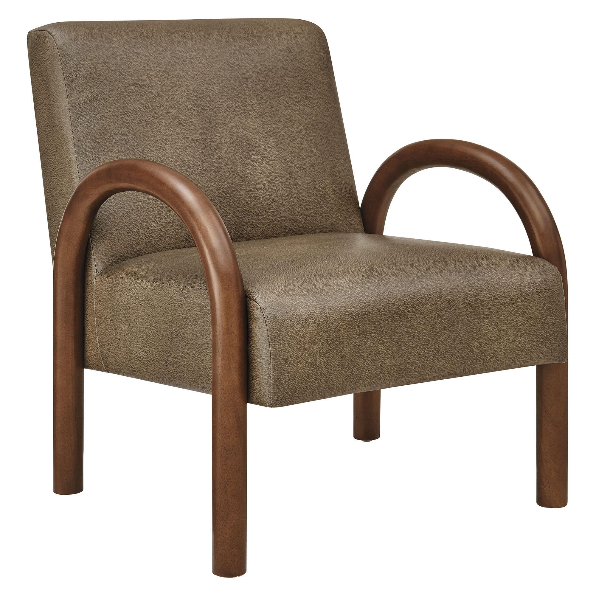 Modway Lunet Accent Chair, Mushroom, large