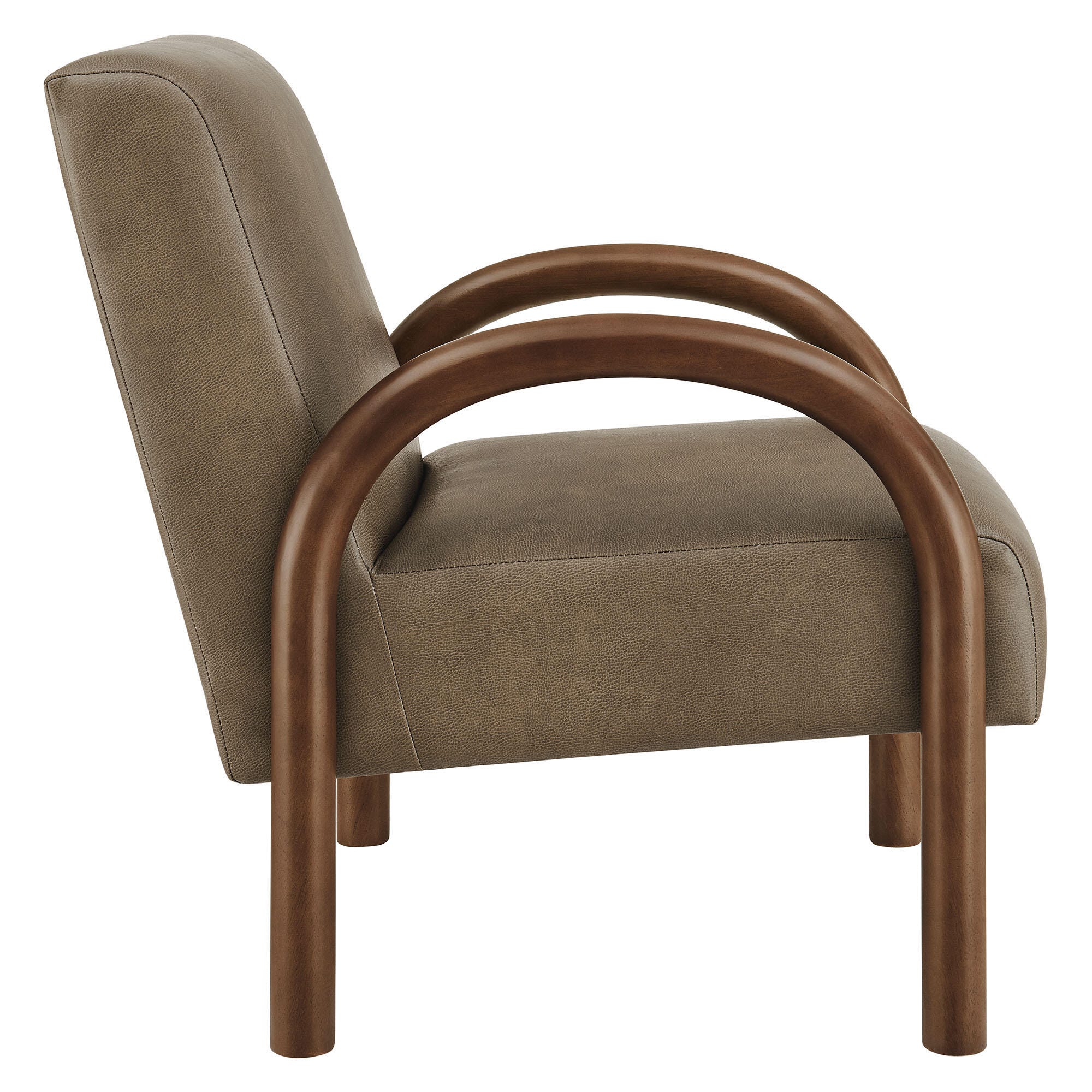 Modway Lunet Accent Chair, Mushroom, large