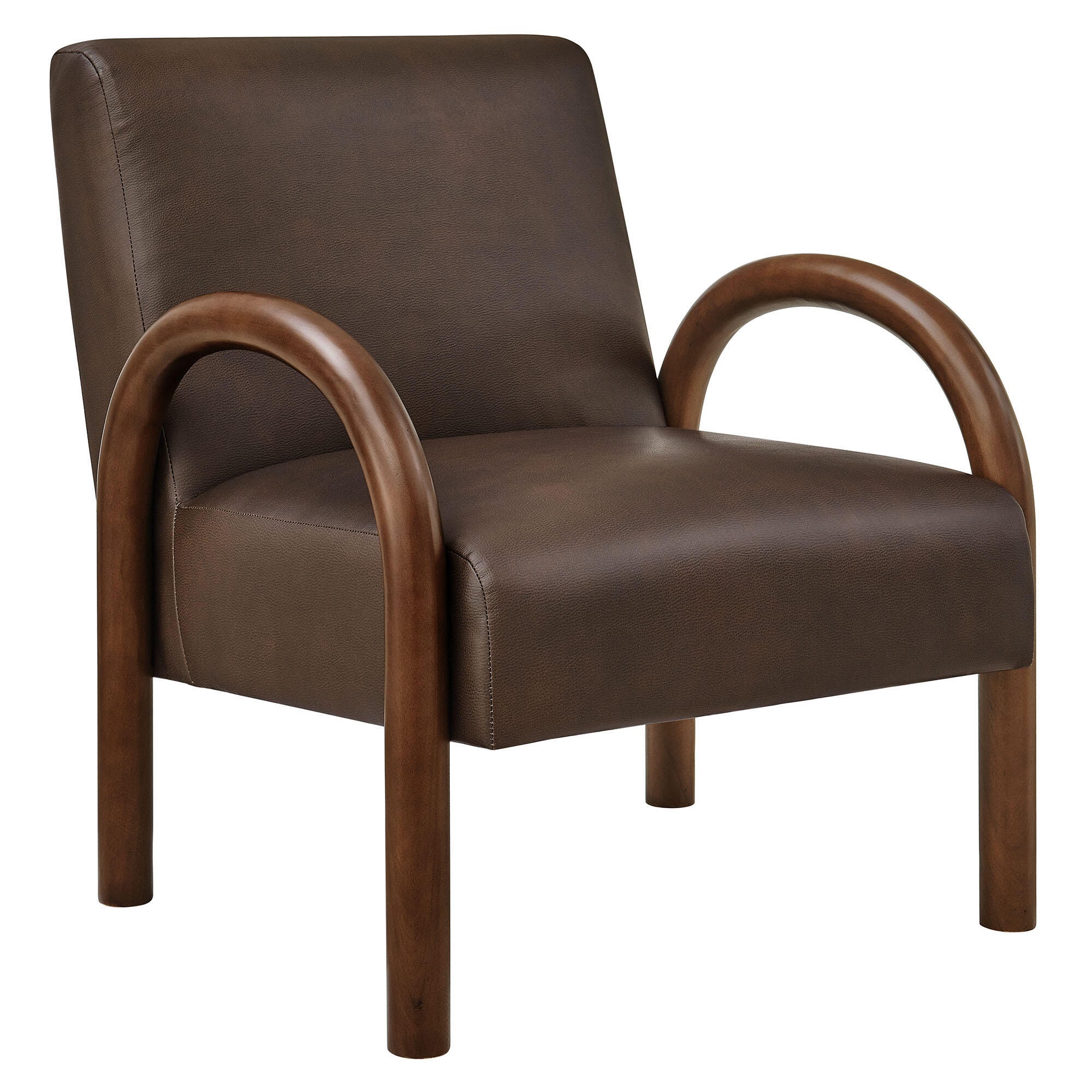 Modway Lunet Accent Chair, Espresso, large