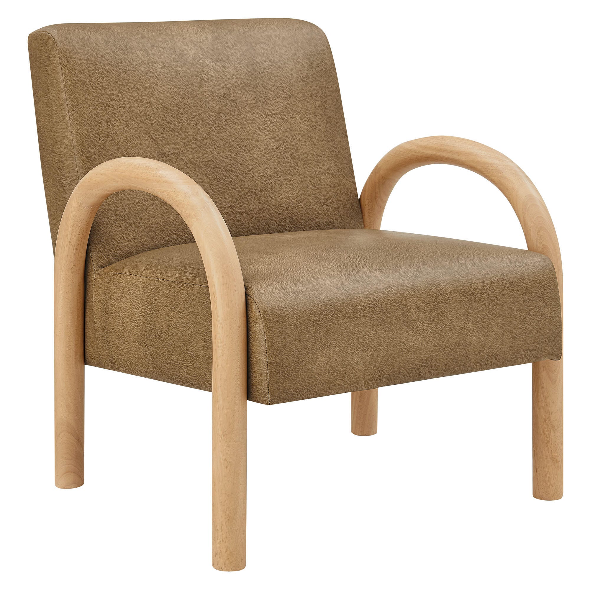 Modway Lunet Accent Chair, Toast, large