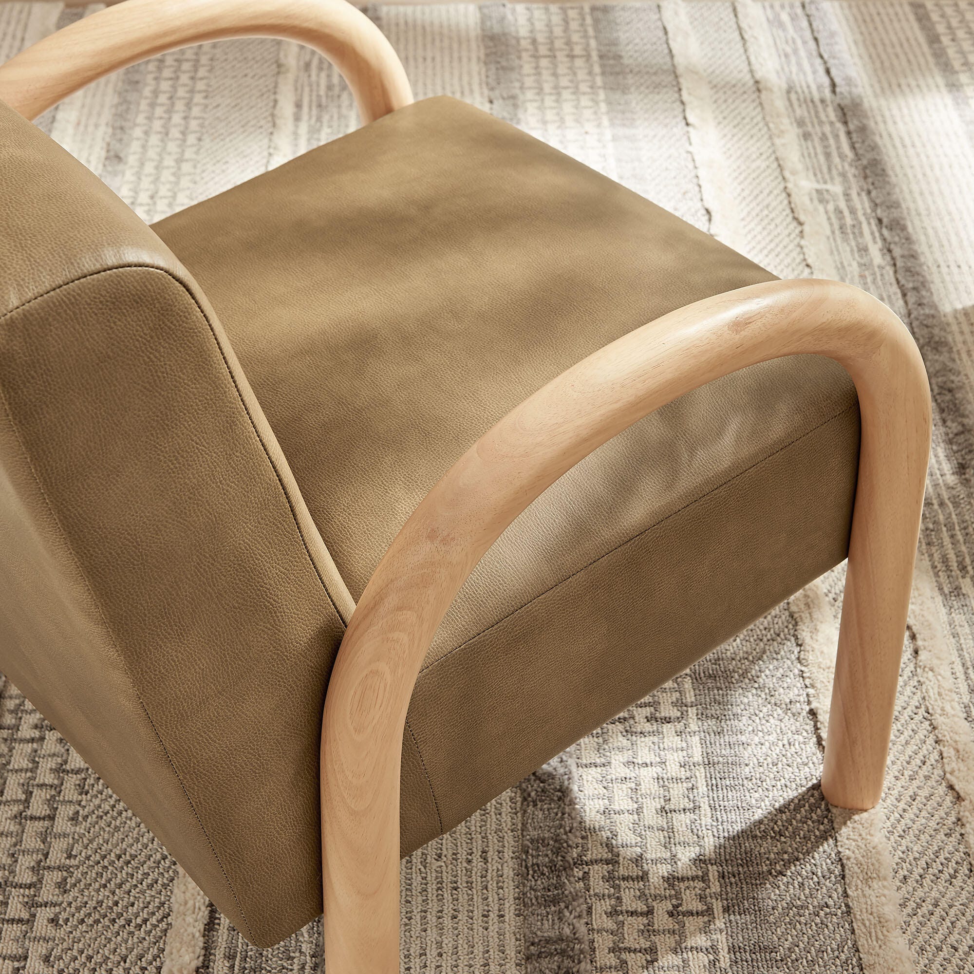 Modway Lunet Accent Chair, Toast, large