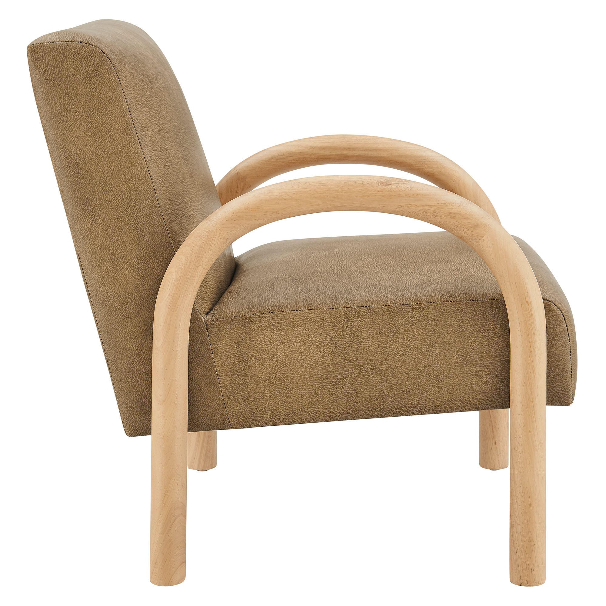 Modway Lunet Accent Chair, Toast, large