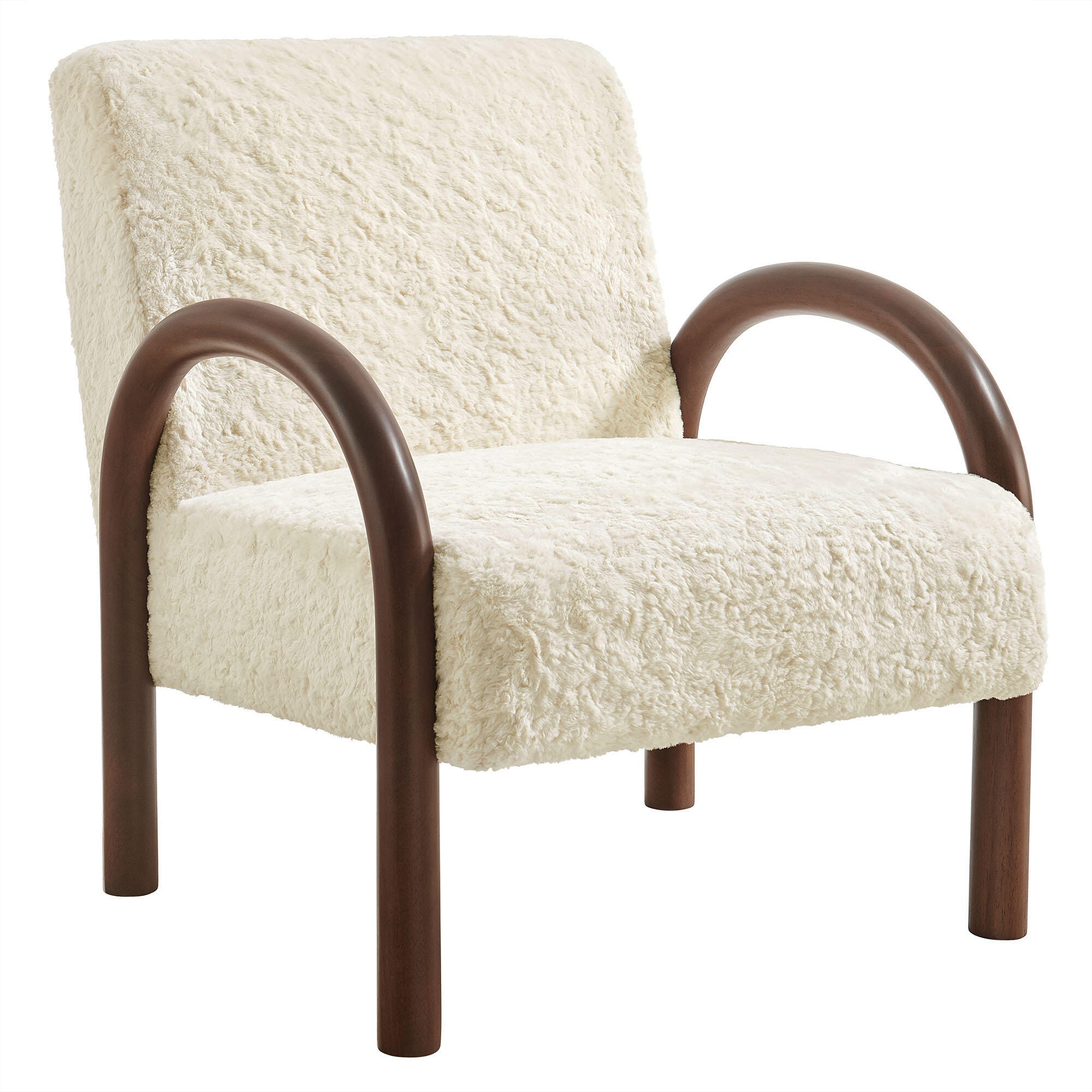 Modway Lunet Accent Armchair, Ecru, large
