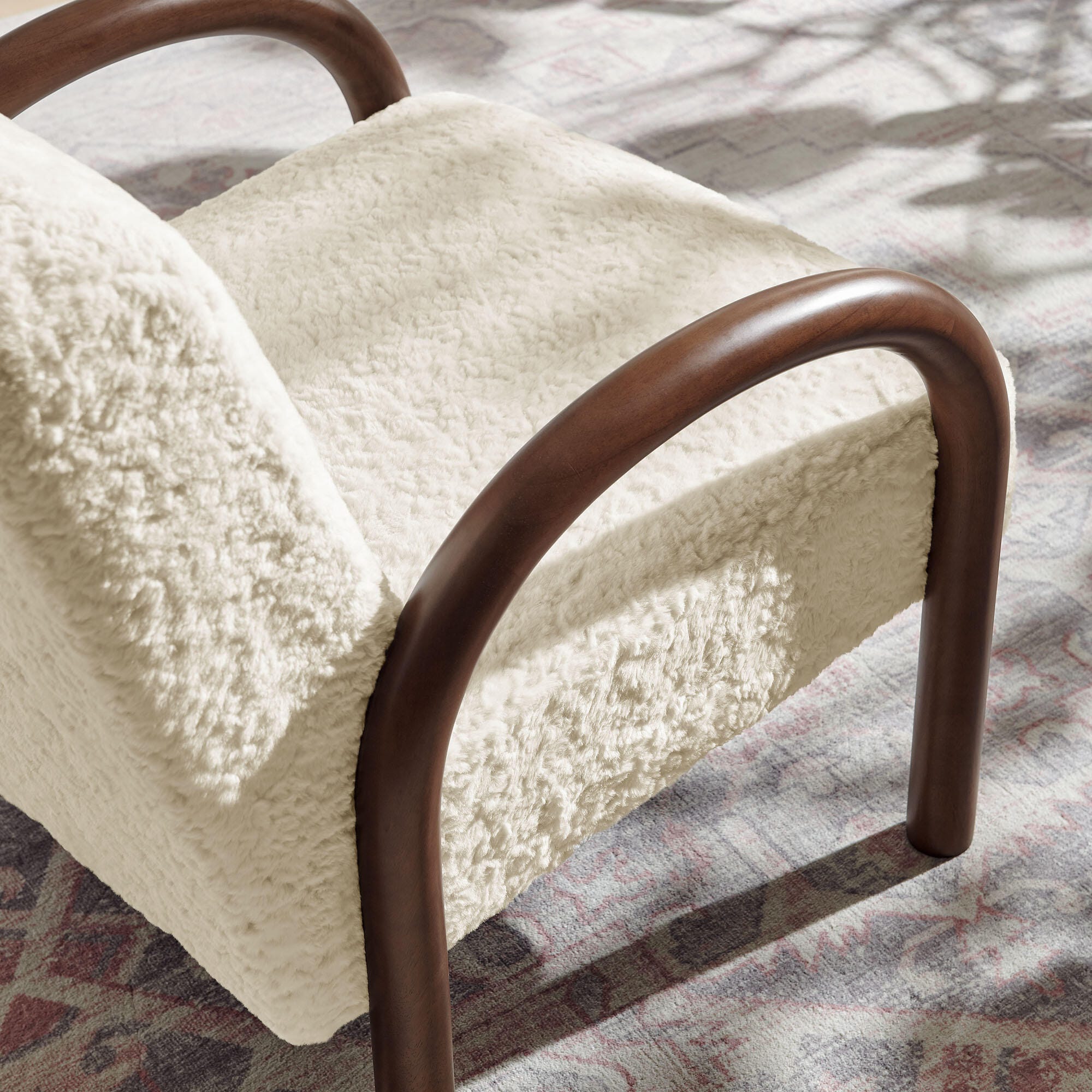 Modway Lunet Accent Armchair, Ecru, large