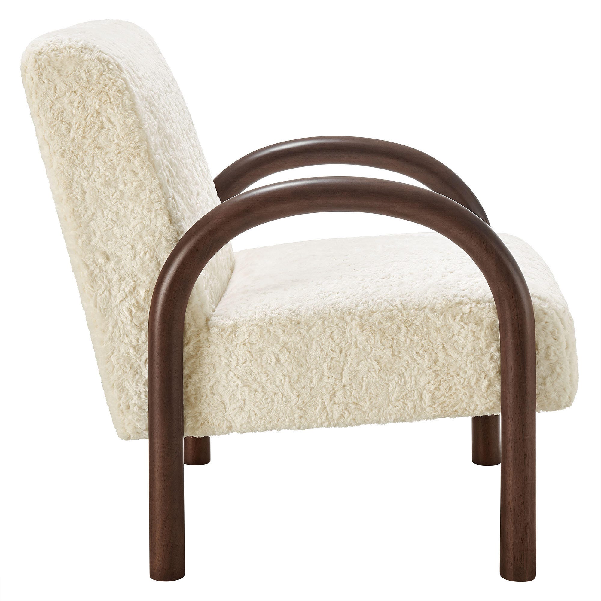 Modway Lunet Accent Armchair, Ecru, large