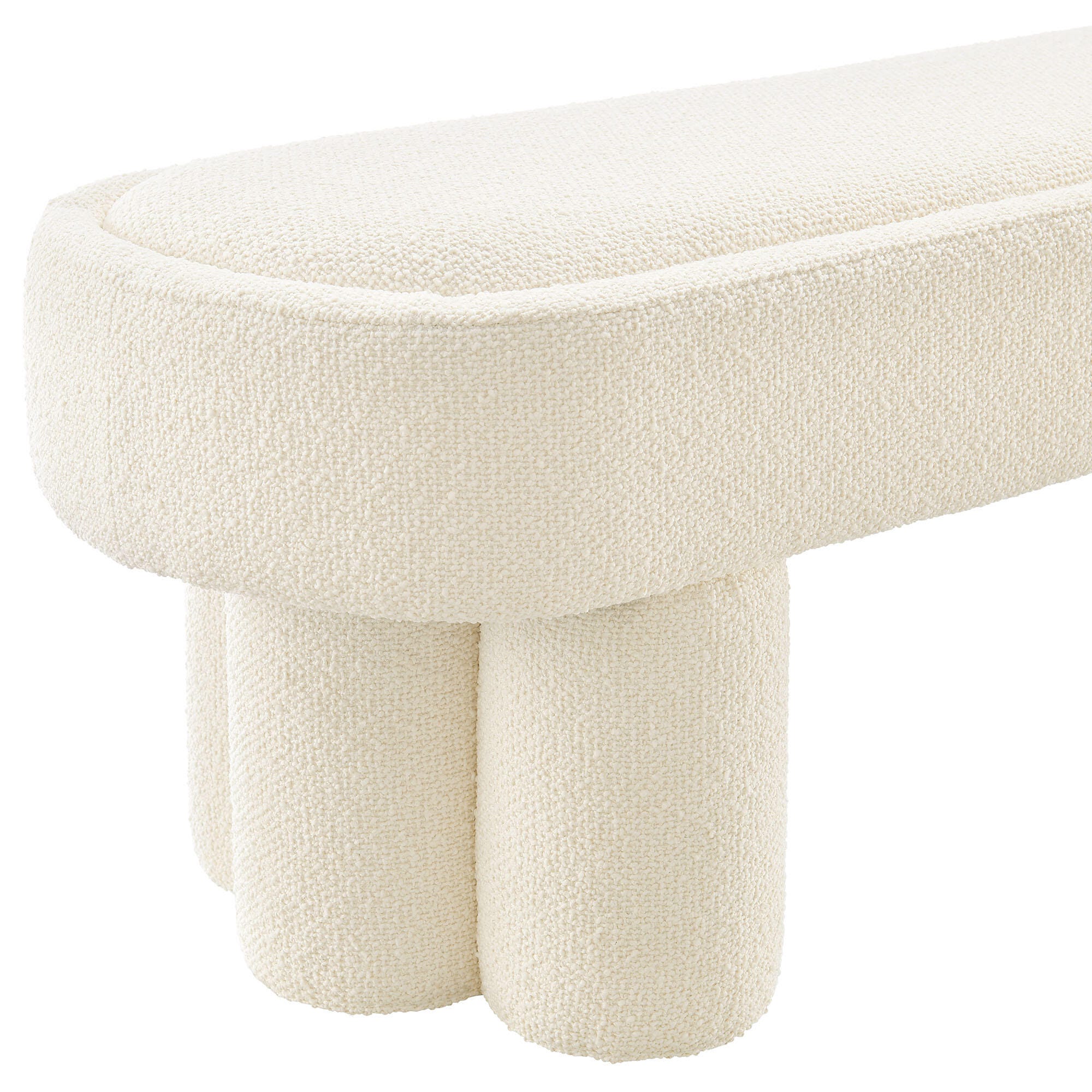 Modway Mossi Bench, Cream, large