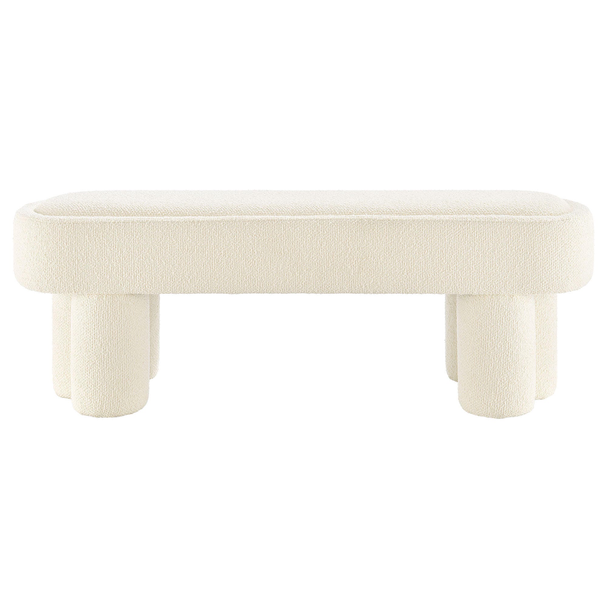 Modway Mossi Bench, Cream, large