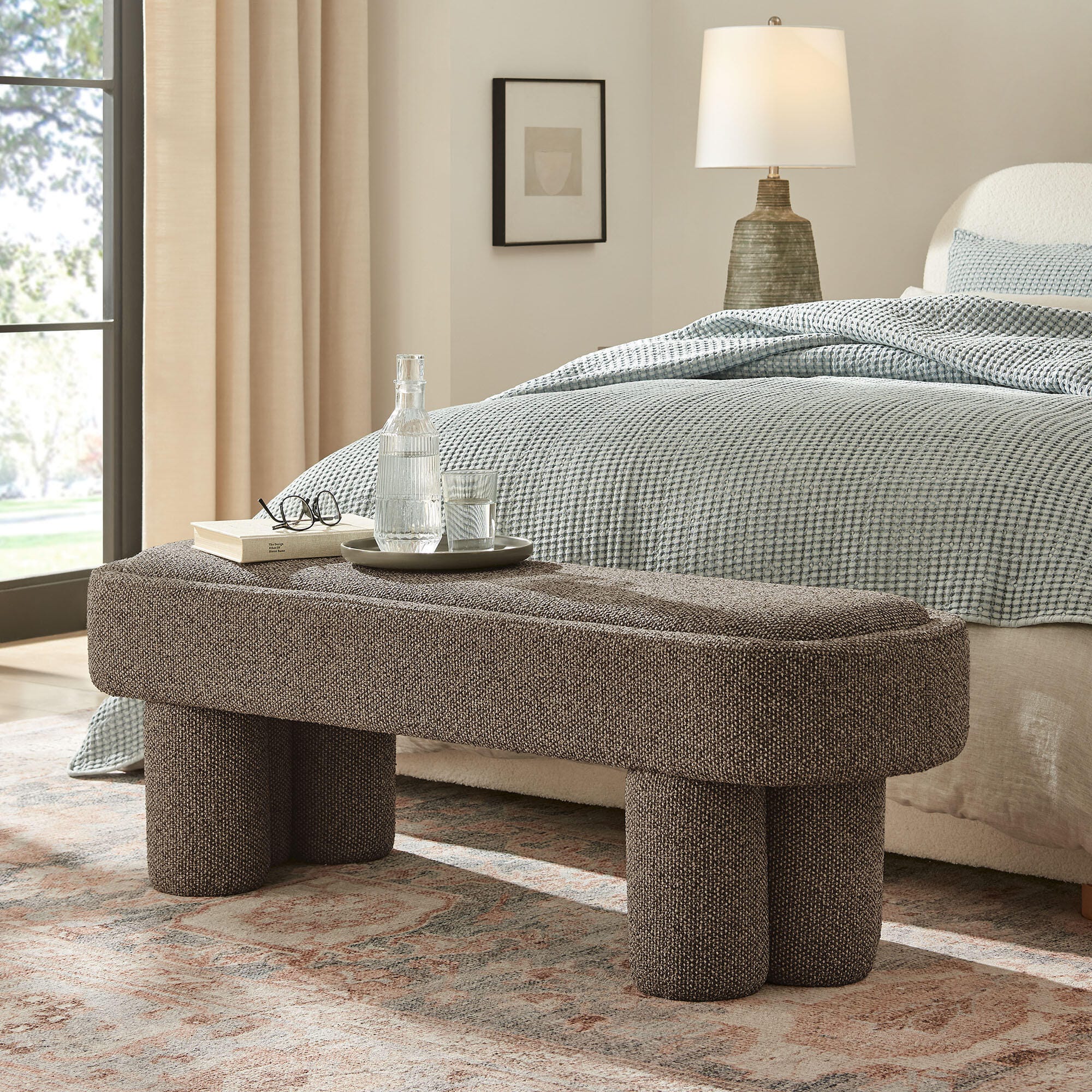 Modway Mossi Bench, Earth, large