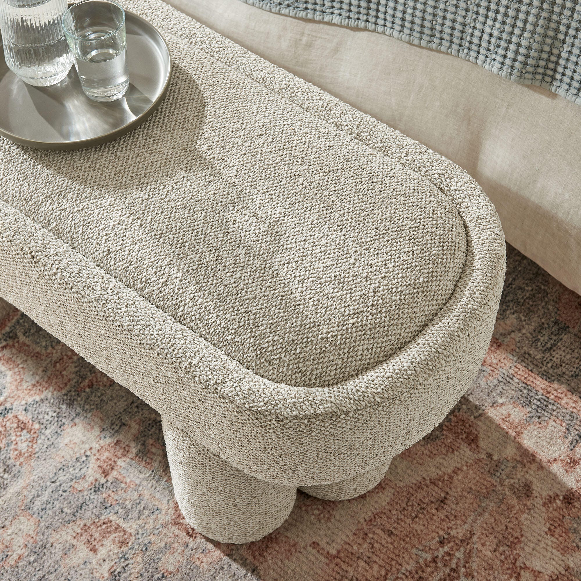 Modway Mossi Bench, Marble, large
