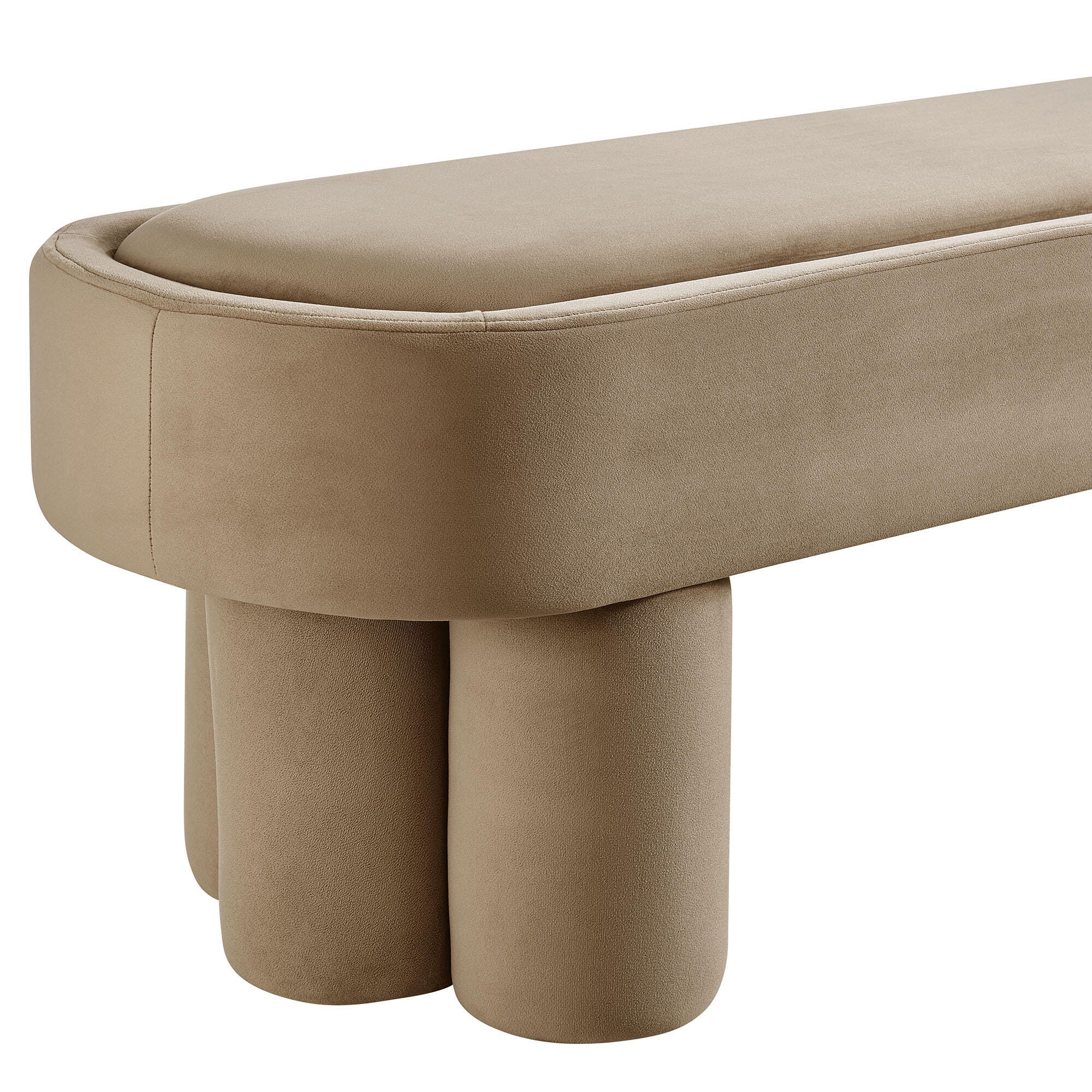 Modway Mossi Accent Bench, Taupe, large