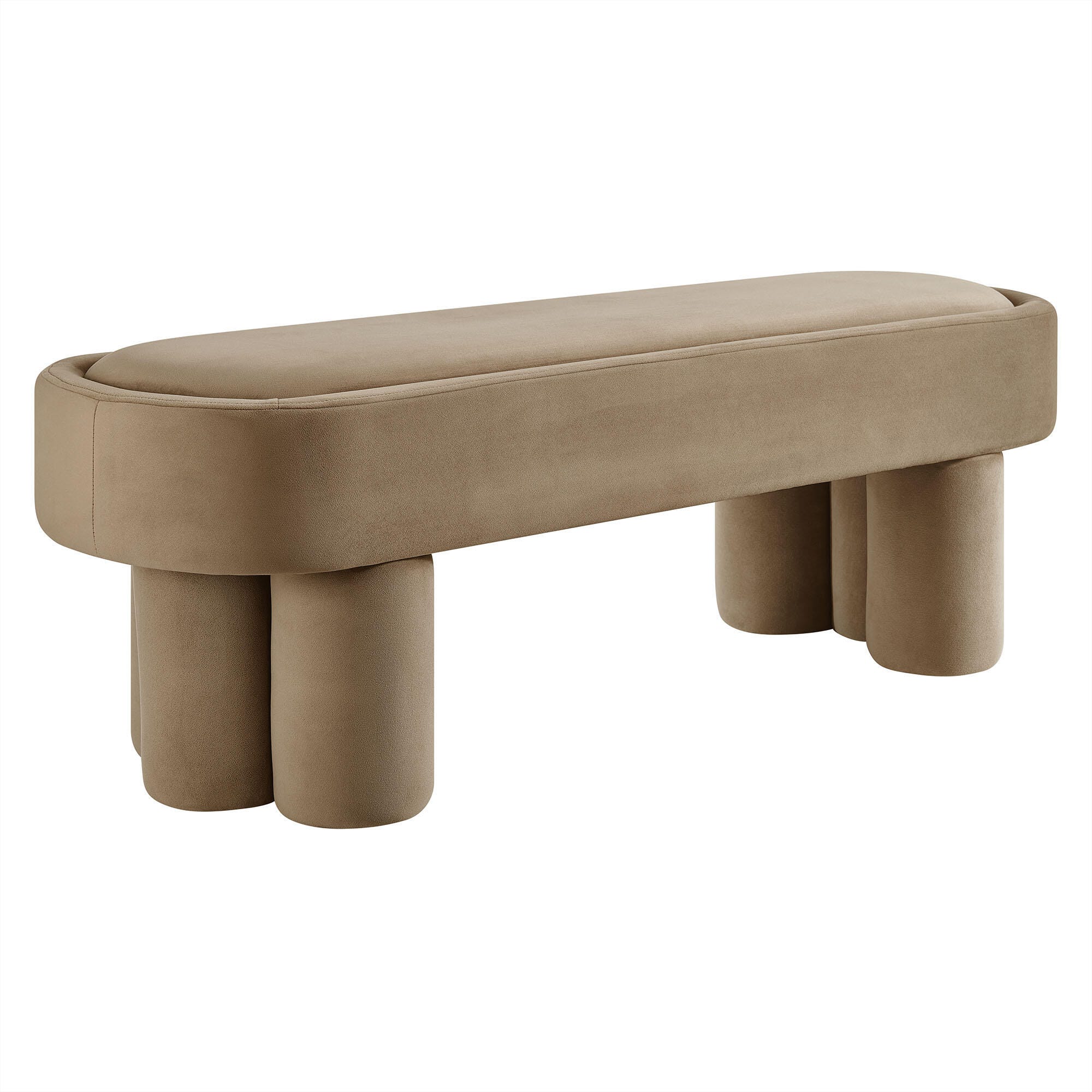 Modway Mossi Accent Bench, Taupe, large