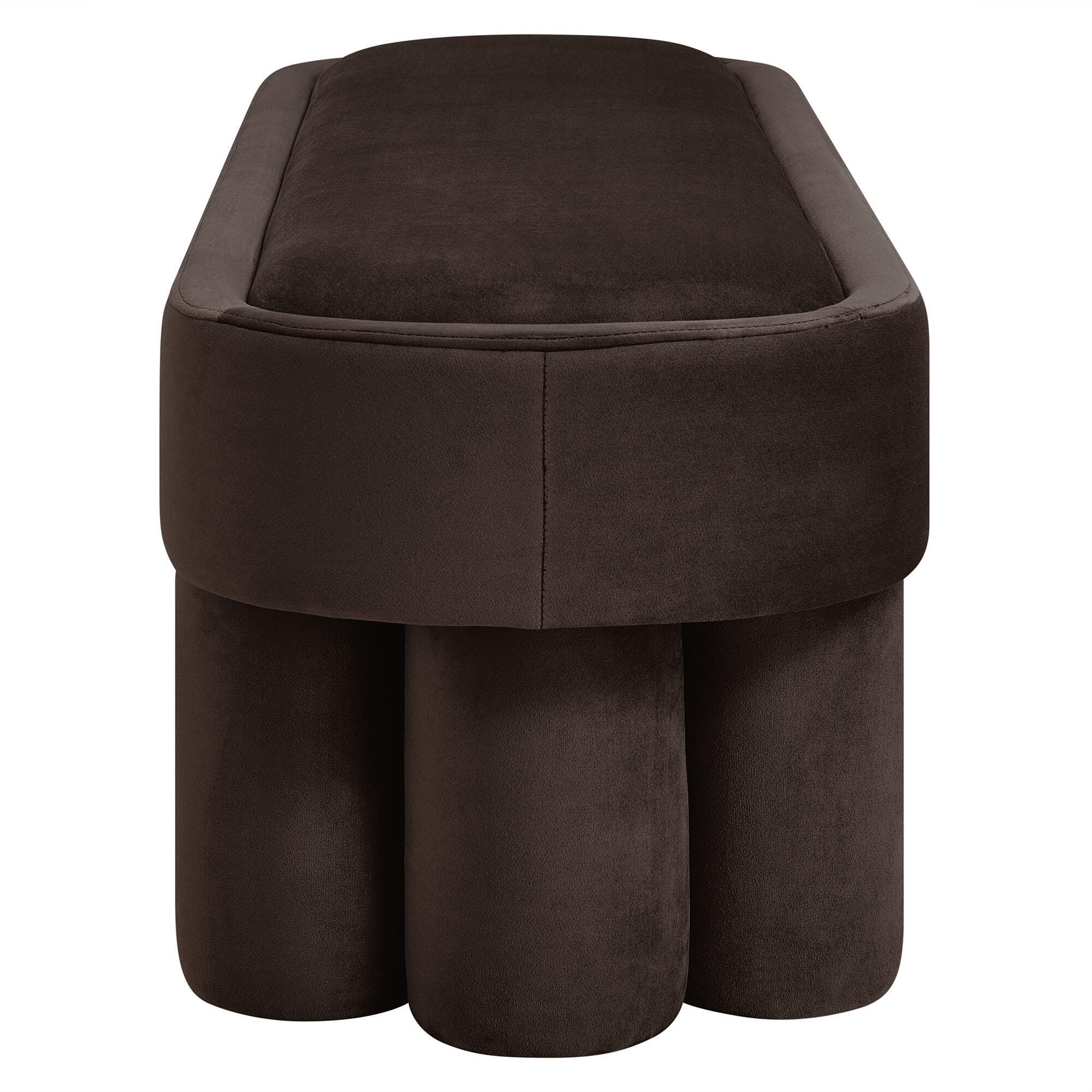 Modway Mossi Accent Bench, Chocolate Brown, large