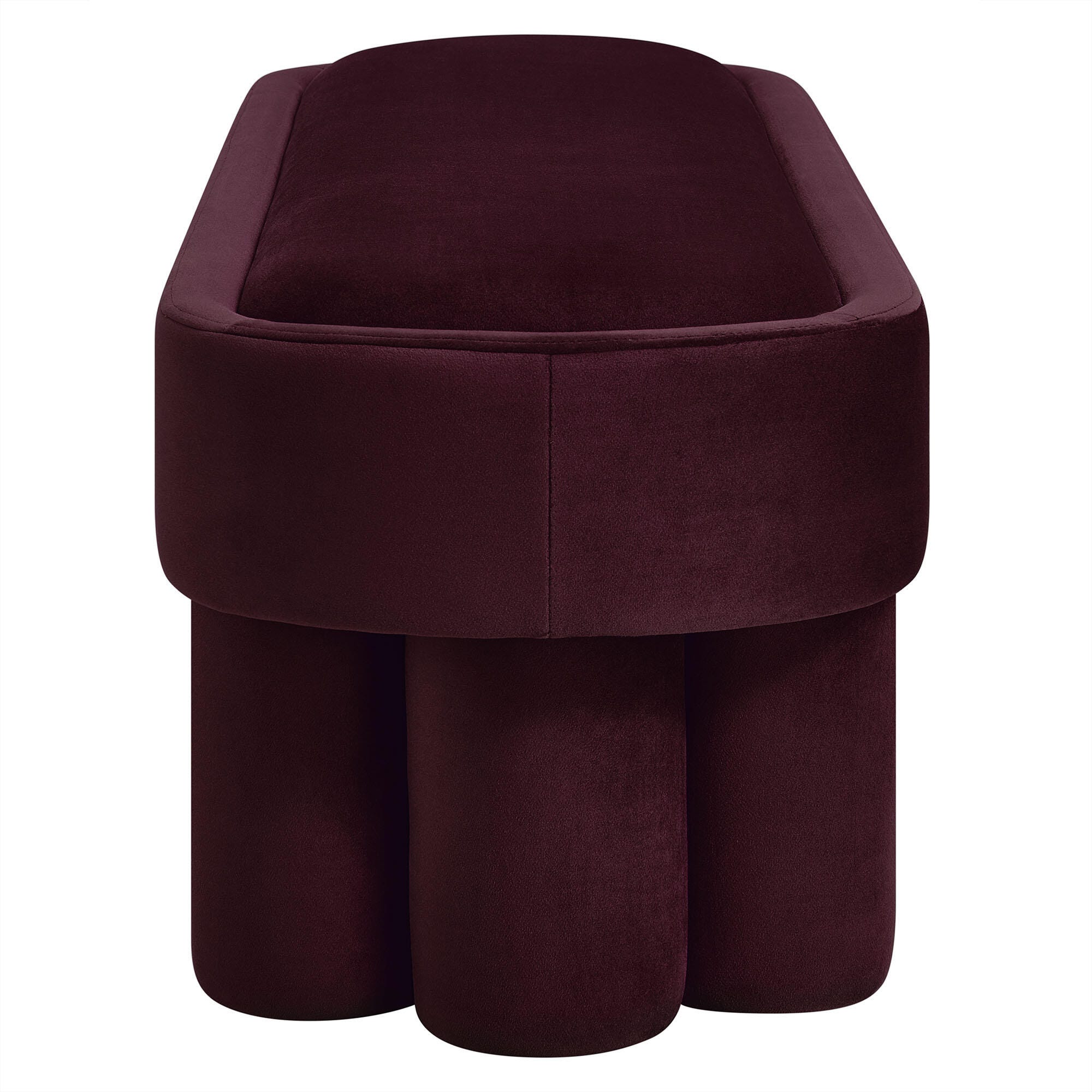Modway Mossi Accent Bench, Mulberry, large