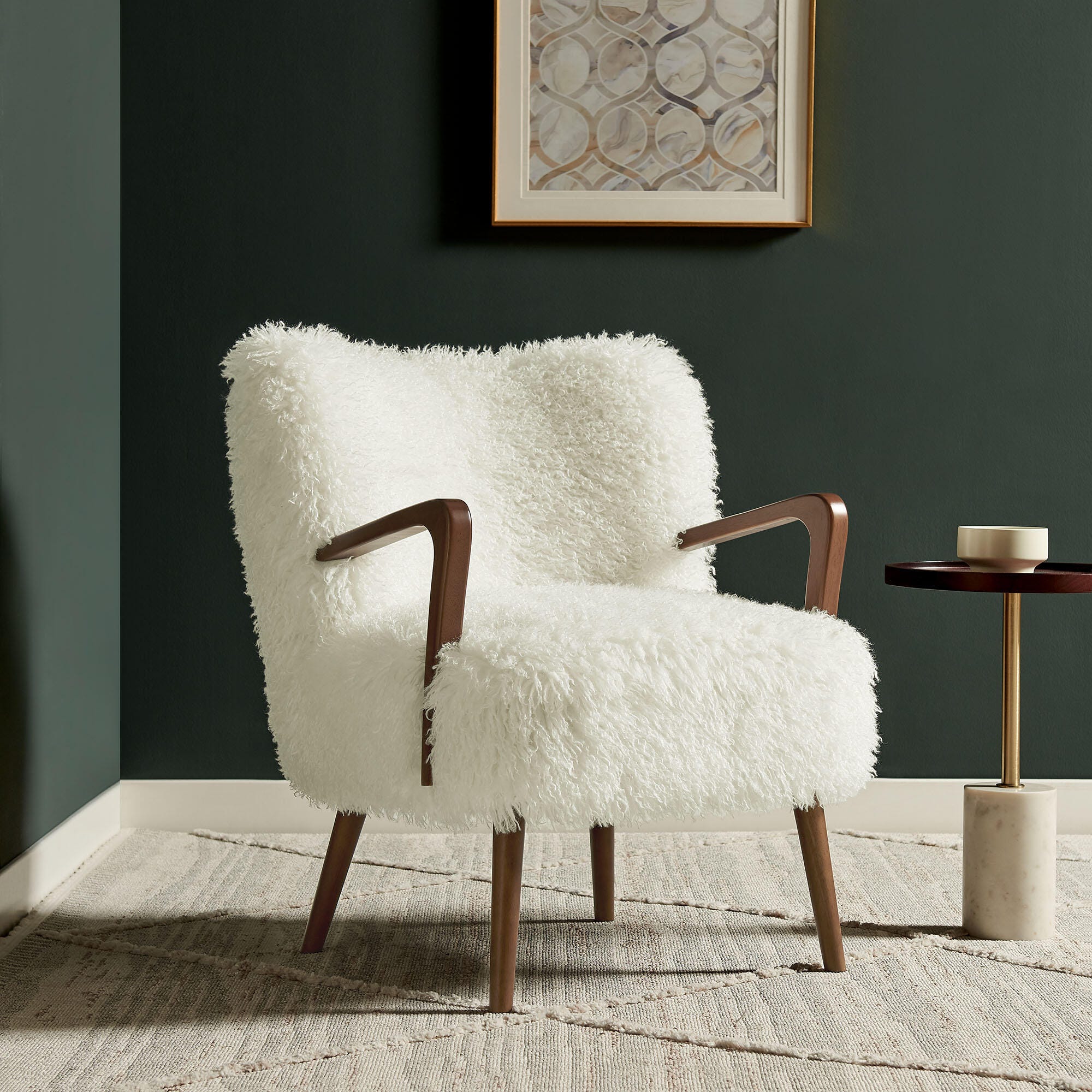Modway Zerra Accent Armchair, White, rollover