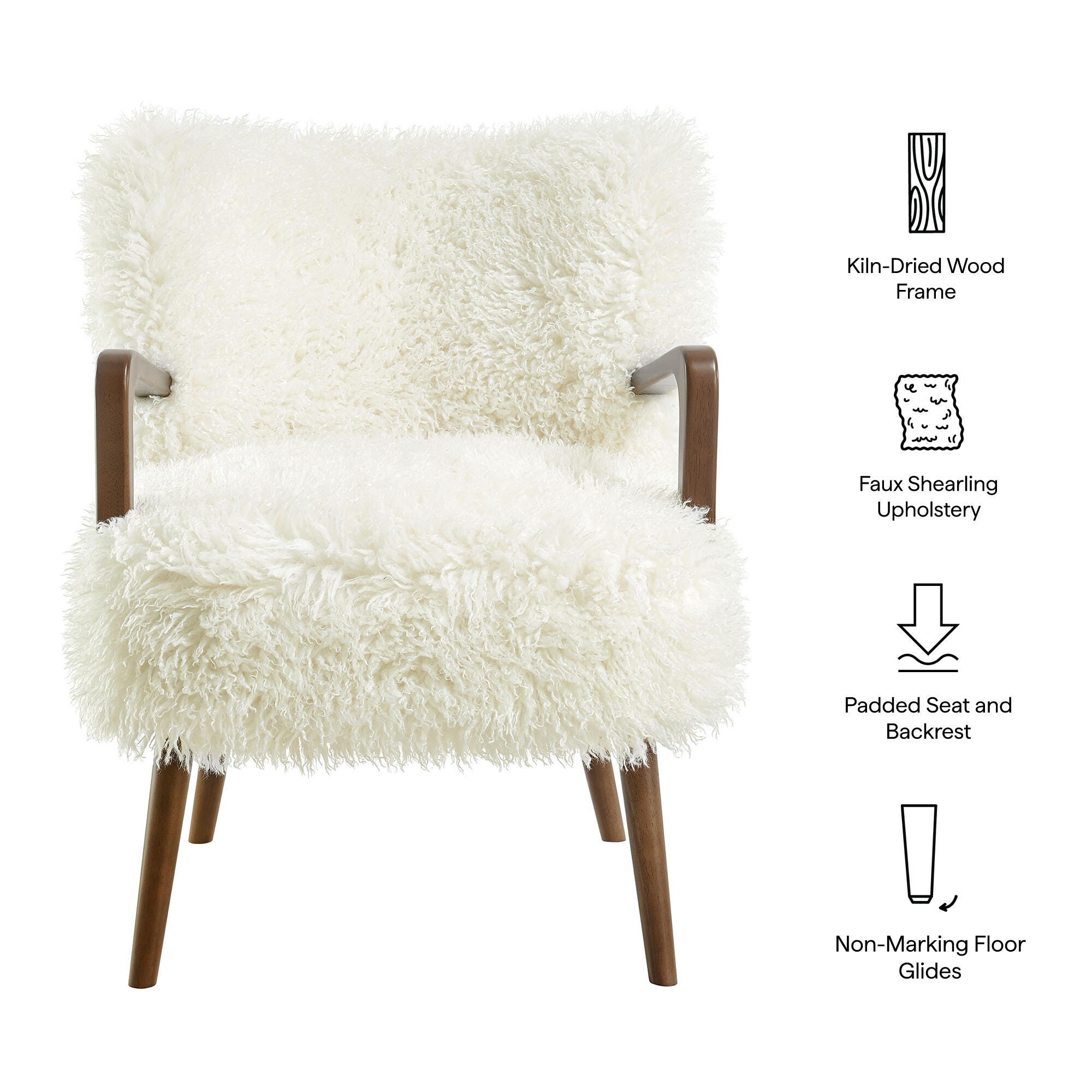 Modway Zerra Accent Armchair, White, large