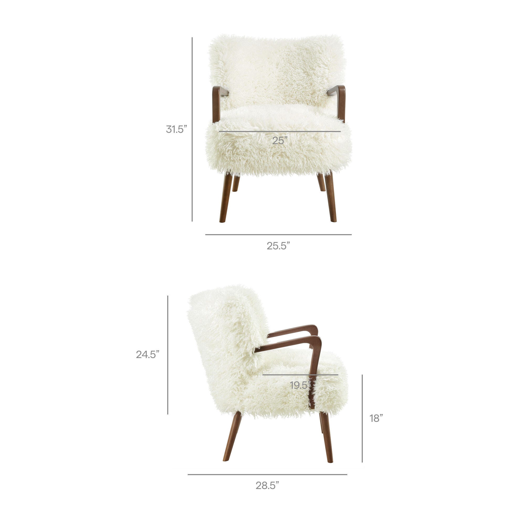 Modway Zerra Accent Armchair, White, large