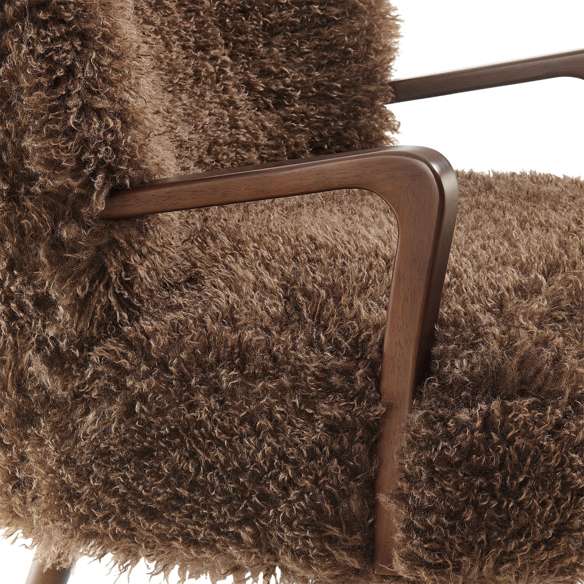 Modway Zerra Accent Armchair, Brown, large