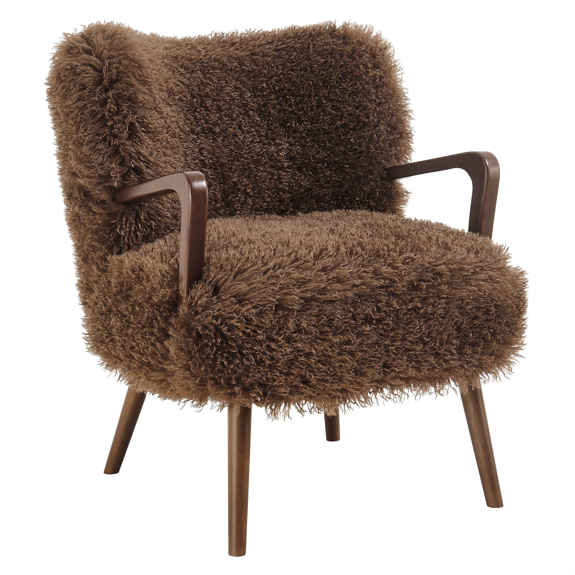 Modway Zerra Accent Armchair, Brown, large