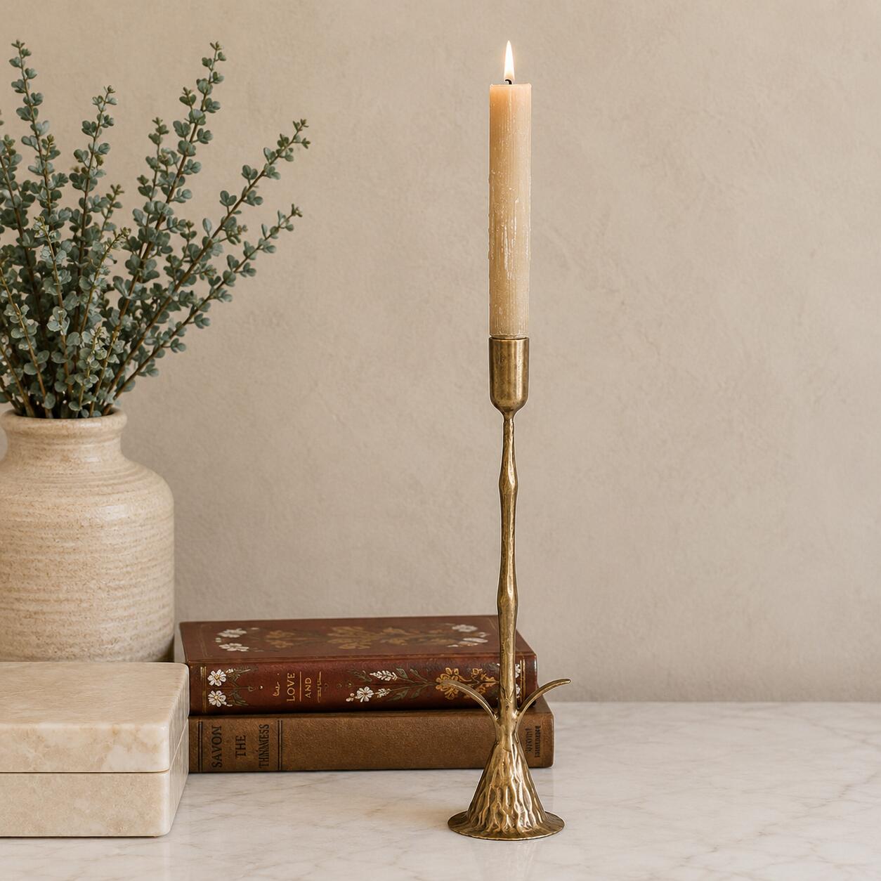 Storied Home Flower Shaped Candle Holder, , rollover