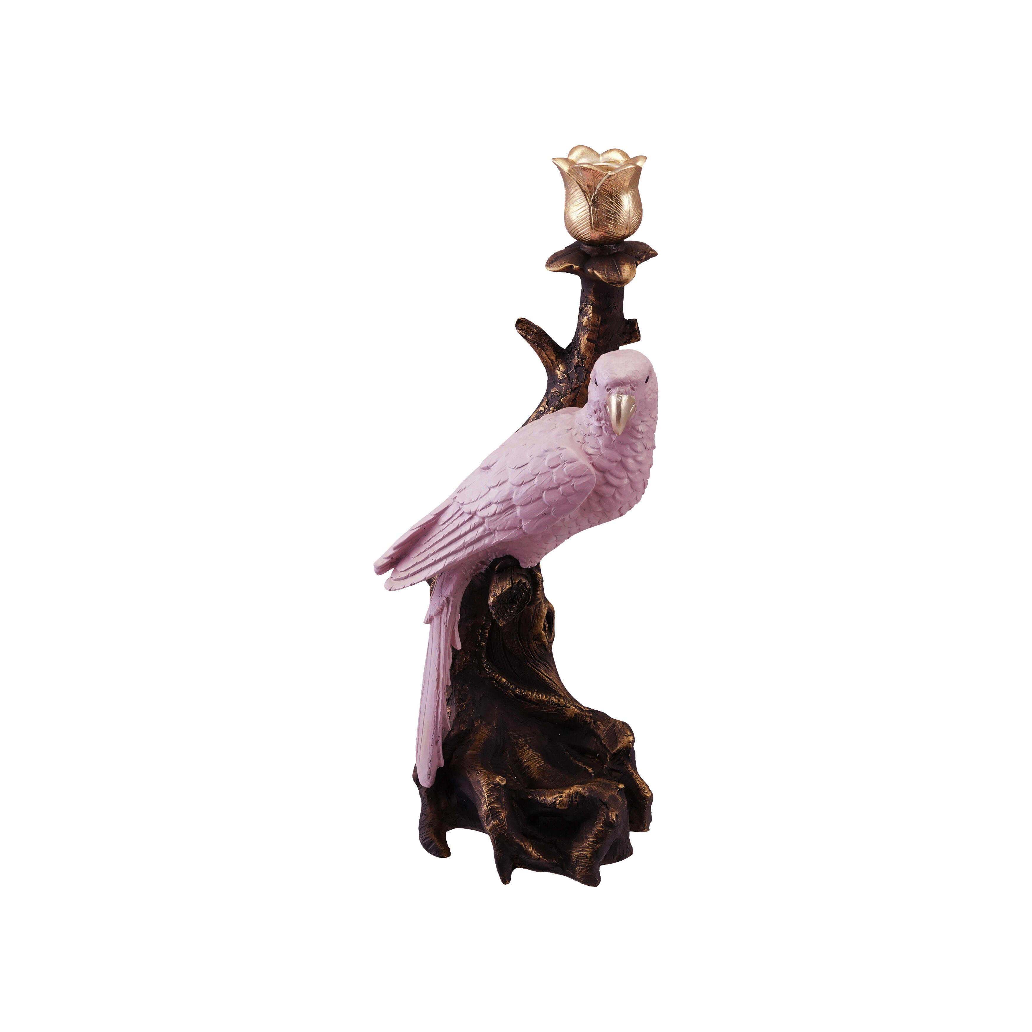 Storied Home Parrot Shaped Taper Candle Holder, , large