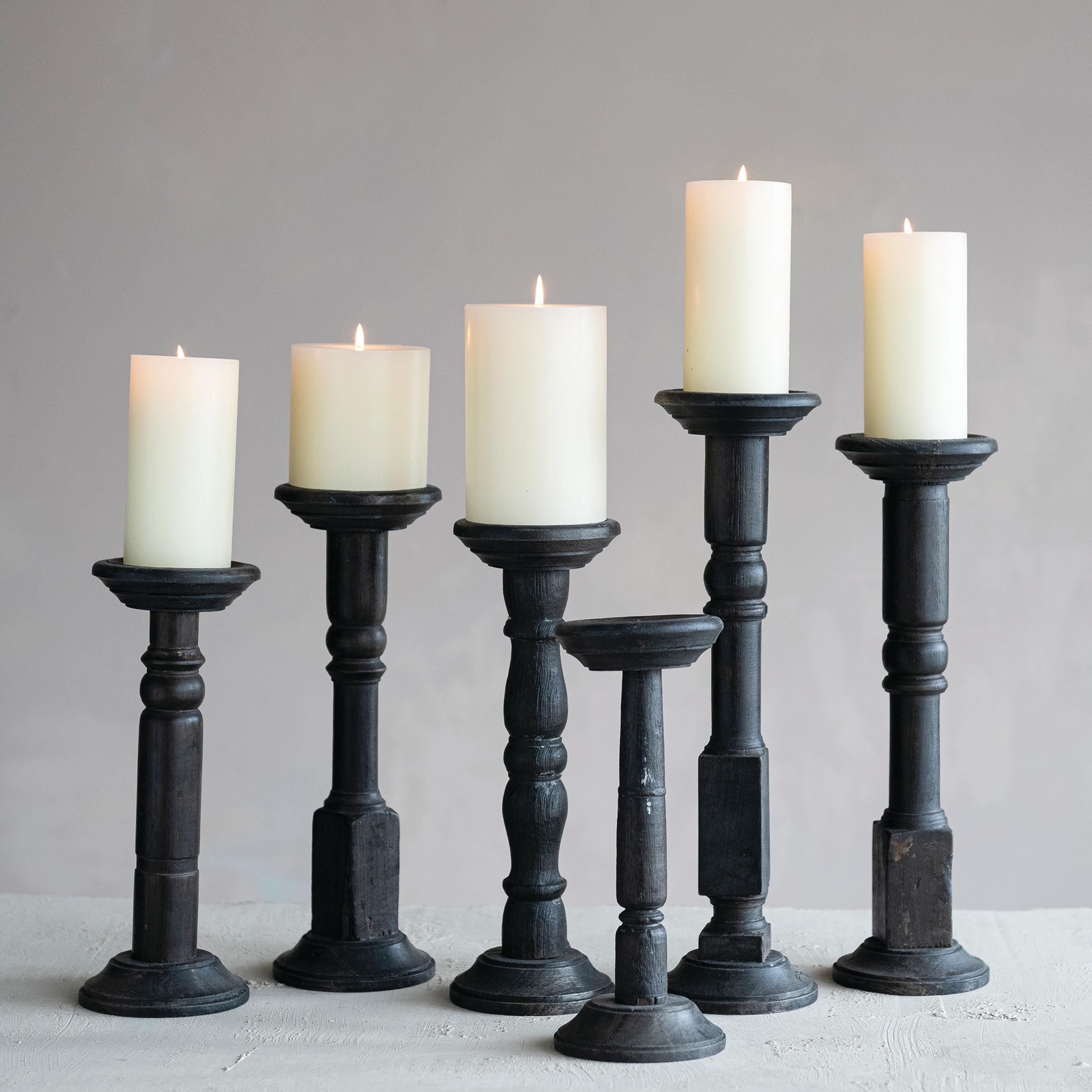 Storied Home Pillar Candle Holders (Set of 6), , rollover