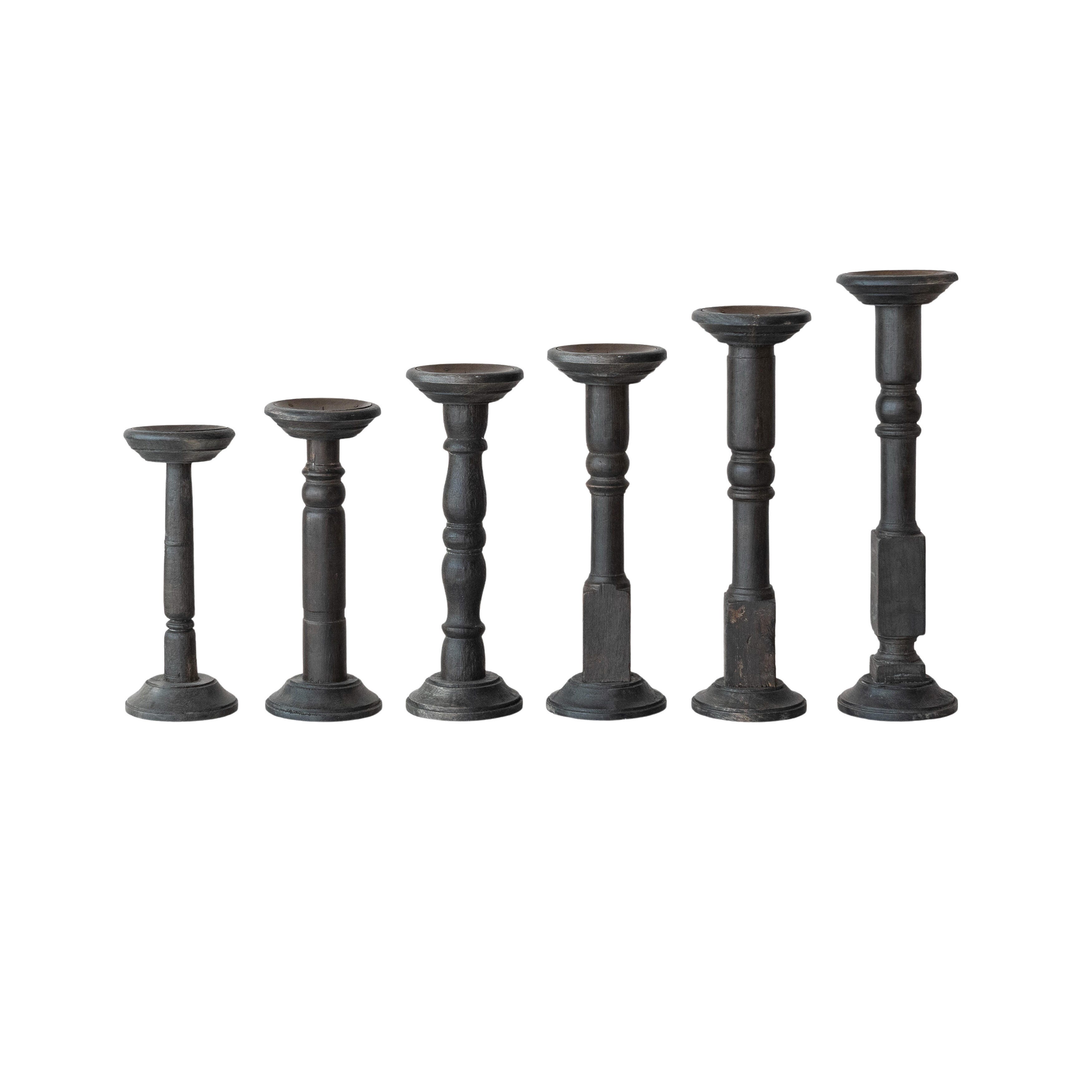 Storied Home Pillar Candle Holders (Set of 6), , large