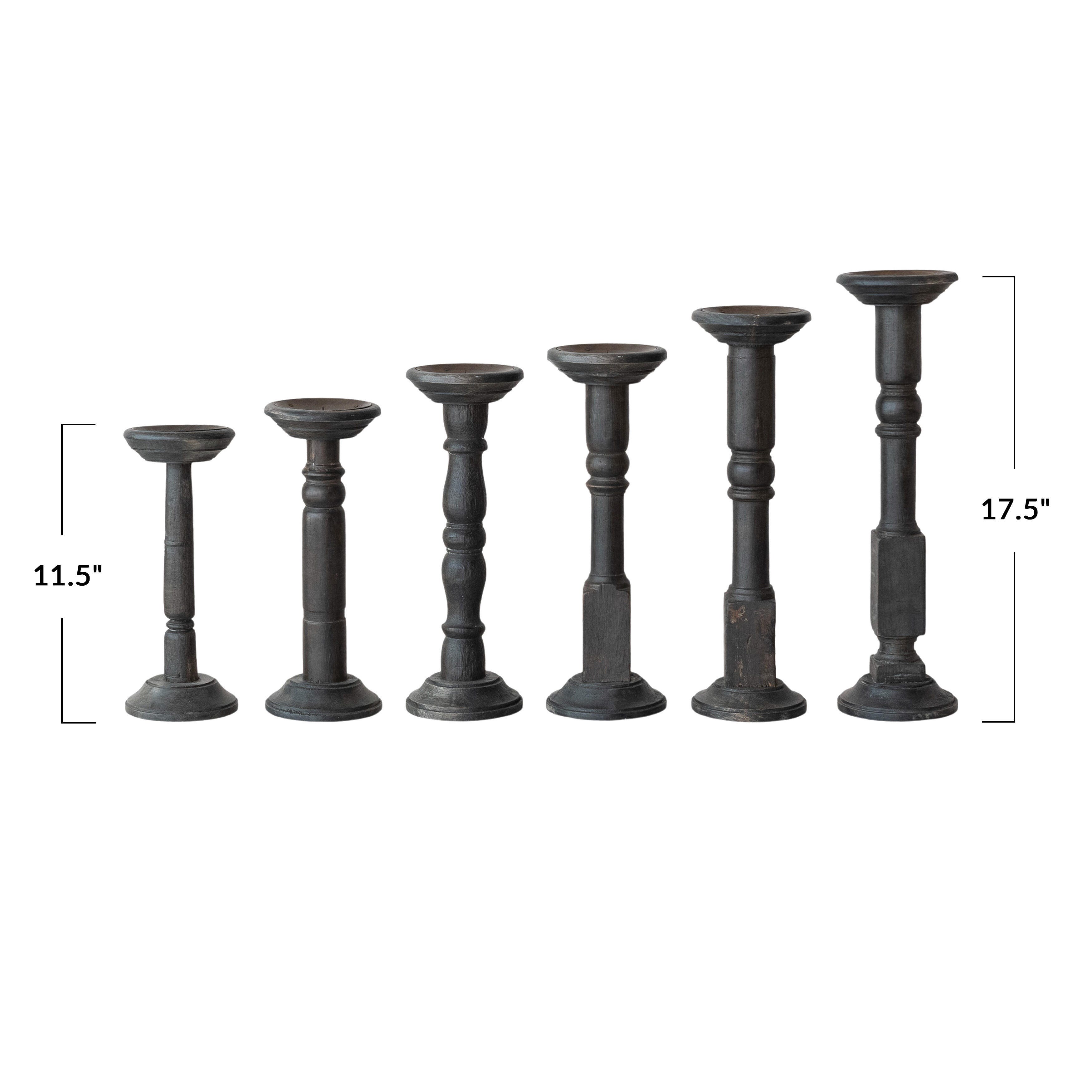 Storied Home Pillar Candle Holders (Set of 6), , large