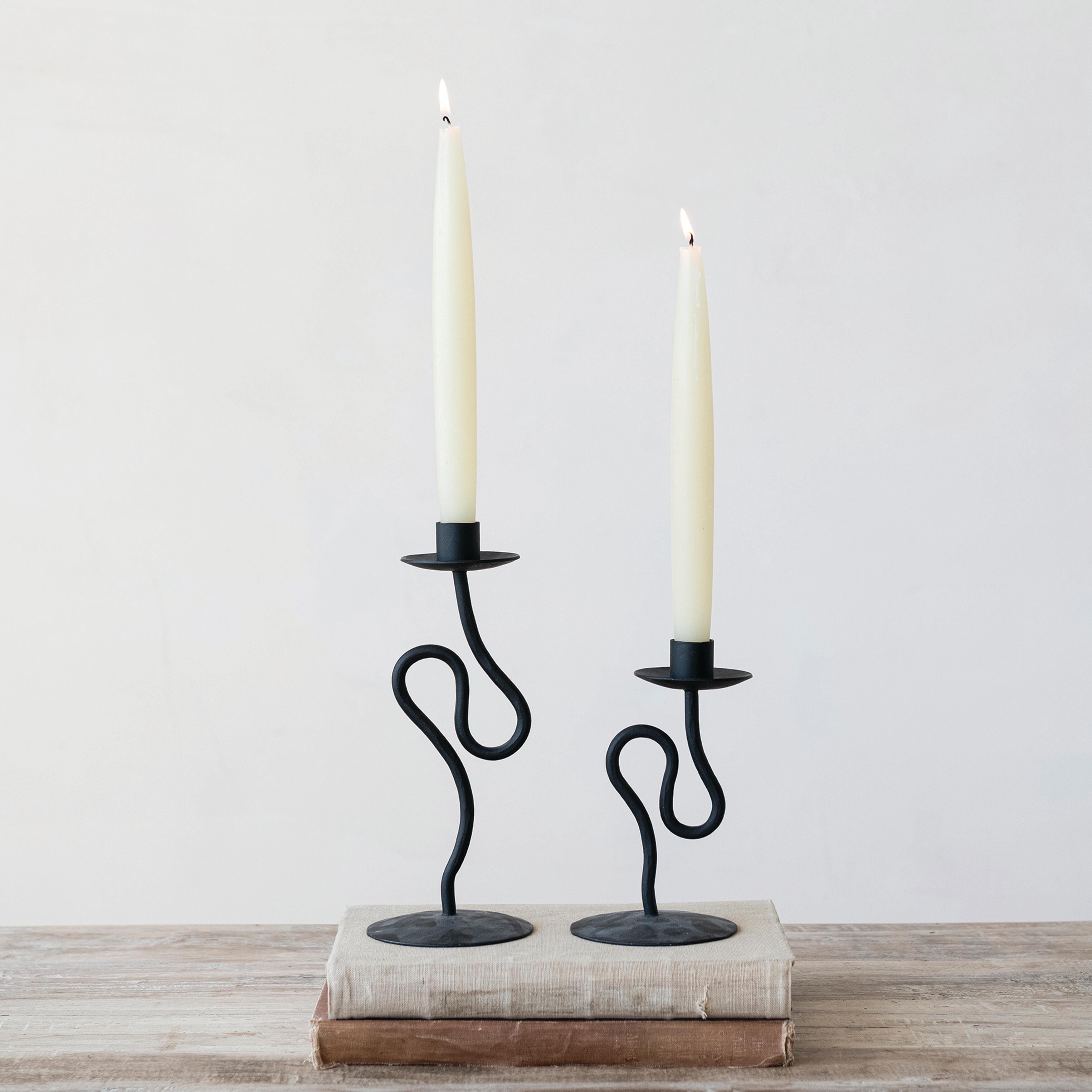 Storied Home Abstract Taper Candle Holder, , rollover